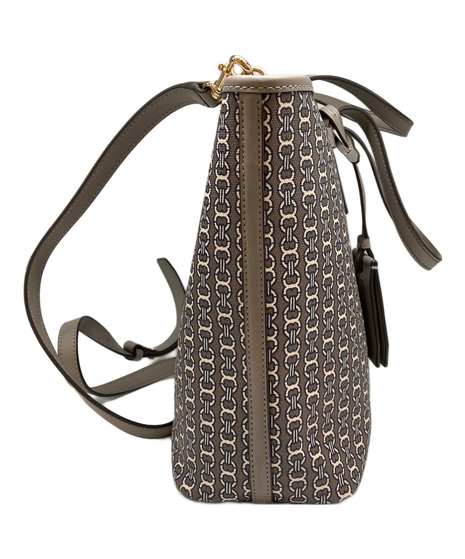 中古・古着通販】TORY BURCH (トリーバーチ) チェーンプリント トート