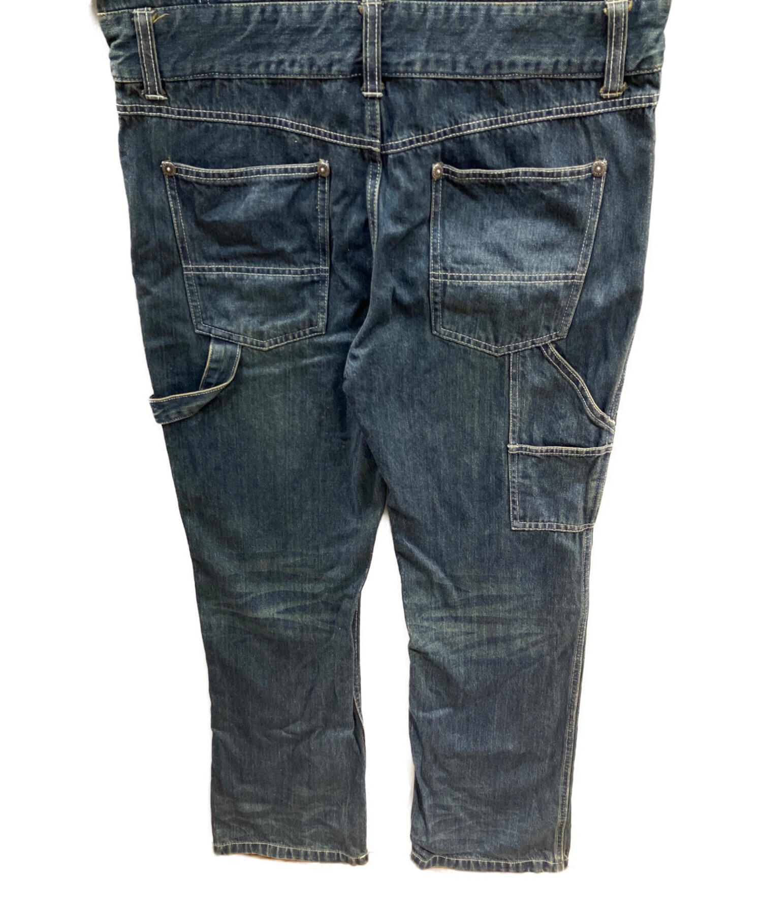 中古・古着通販】VANSON (バンソン) デニムオールインワン つなぎ
