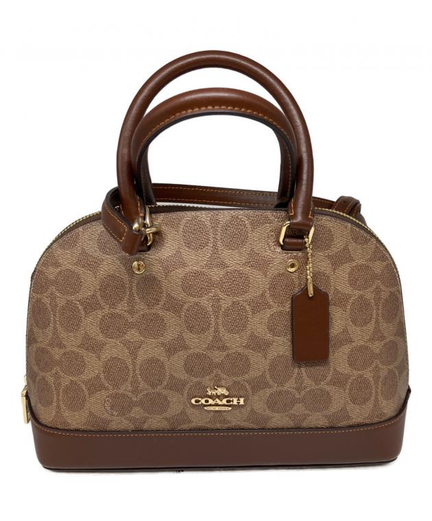 未使用品 COACH ショルダーバッグ シグネチャー 2WAY ブラウン 中古・古着通販】COACH (コーチ) ショルダー 2WAY シグネチャー