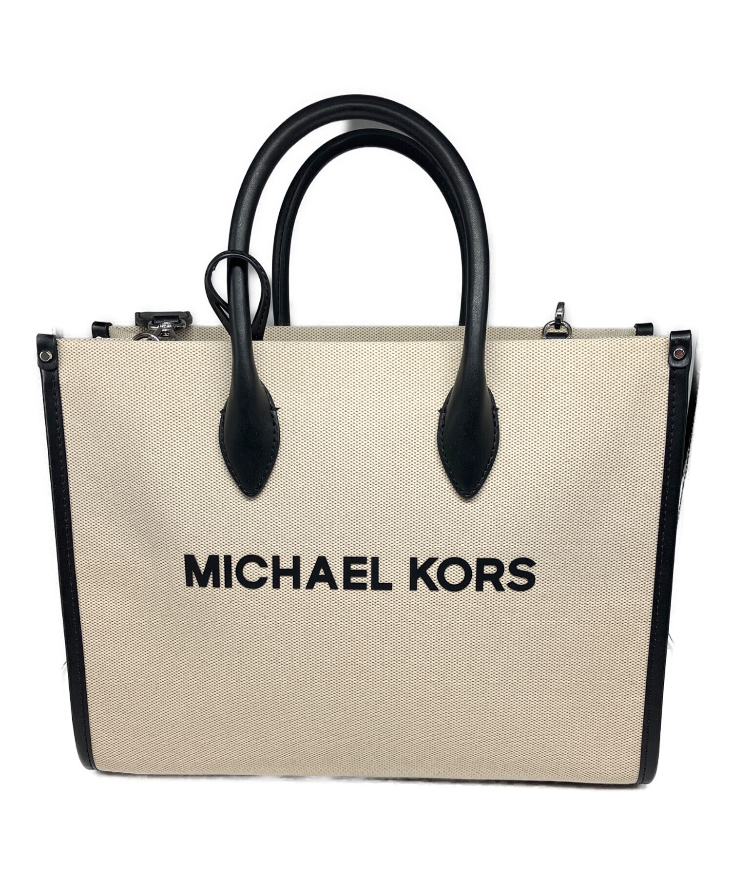 未使用 MICHAEL KORS ウエストバッグ キャンバス モノグラム 美品 中古・古着通販】MICHAEL KORS (マイケルコース) 2WAYキャンバストート