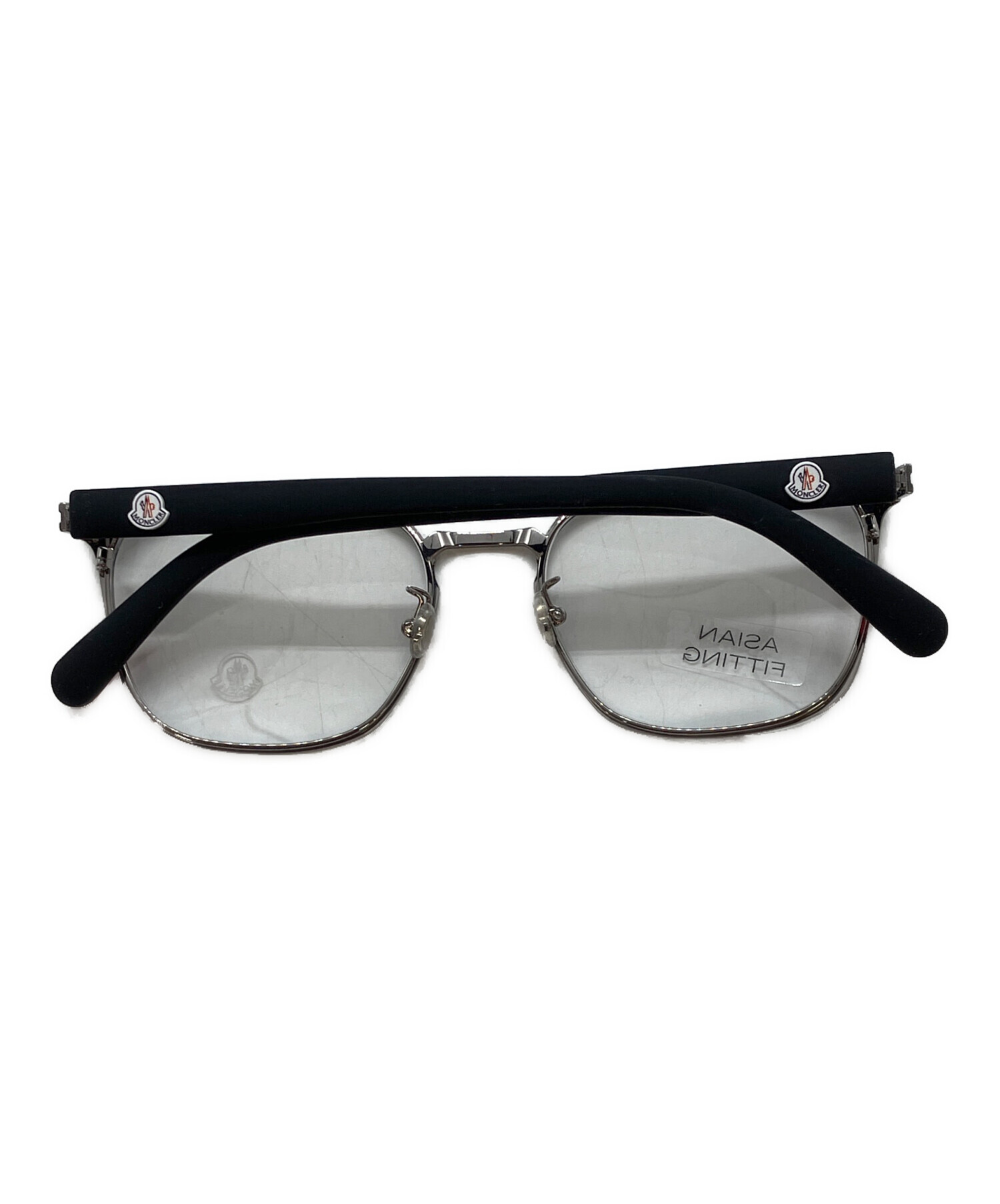 美品 MONCLER 伊達メガネ 中古・古着通販】MONCLER (モンクレール) 伊達眼鏡 ネイビー サイズ:54