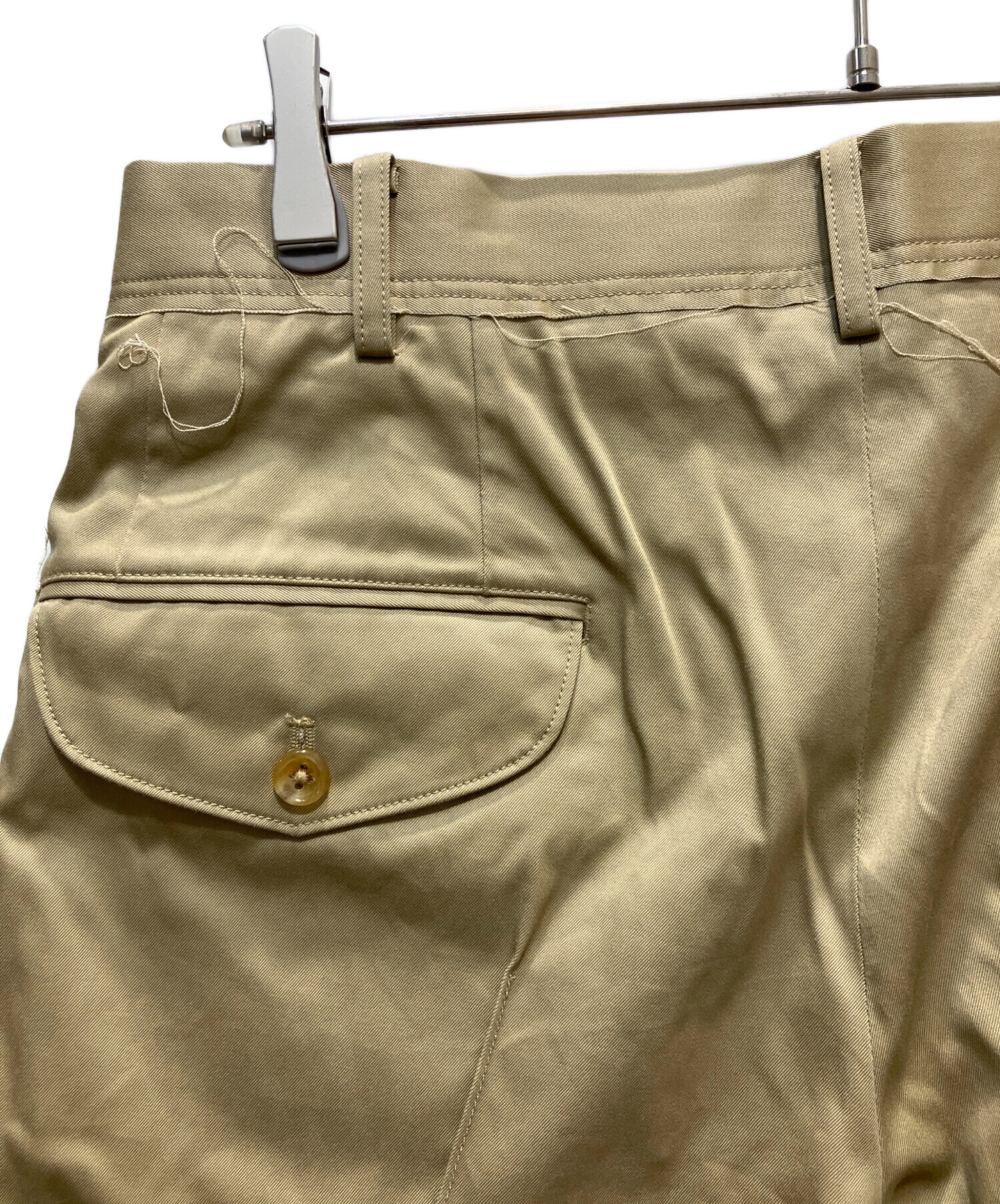 中古・古着通販】KHOKI (コッキ) Pleated Chino Pants ベージュ サイズ