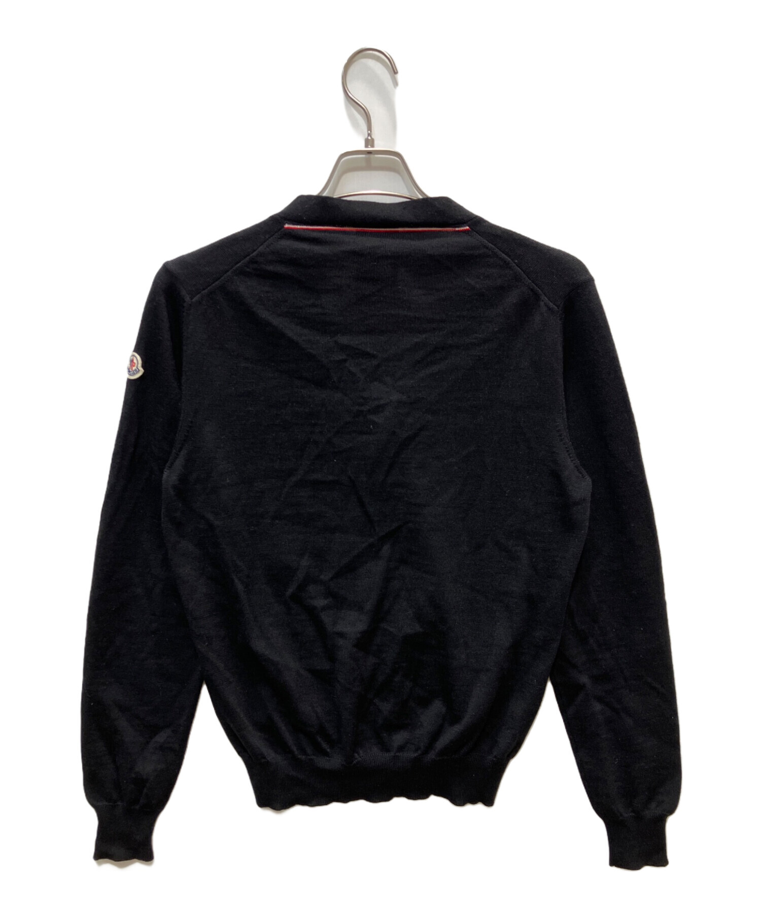 中古・古着通販】MONCLER (モンクレール) ニットカーディガン ブラック