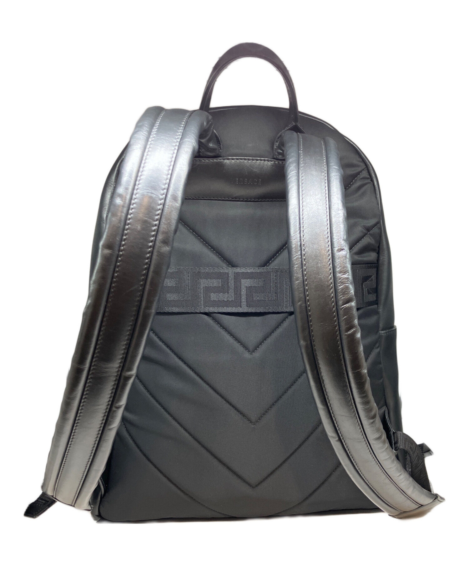中古・古着通販】VERSACE (ヴェルサーチェ) パッチレザーリュック 