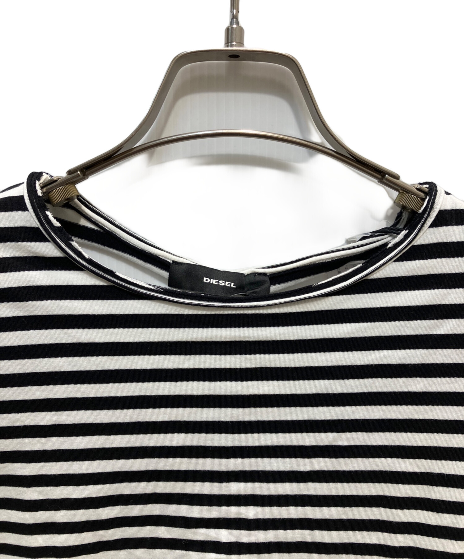 中古・古着通販】DIESEL (ディーゼル) T-BRARIA ブラック×ホワイト