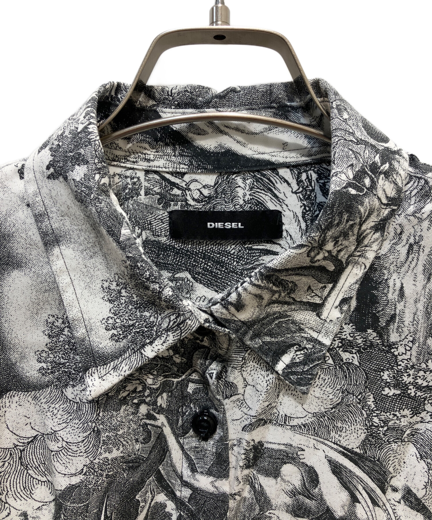 DIESEL レディース ジャケット オールオーバープリント ロゴ 