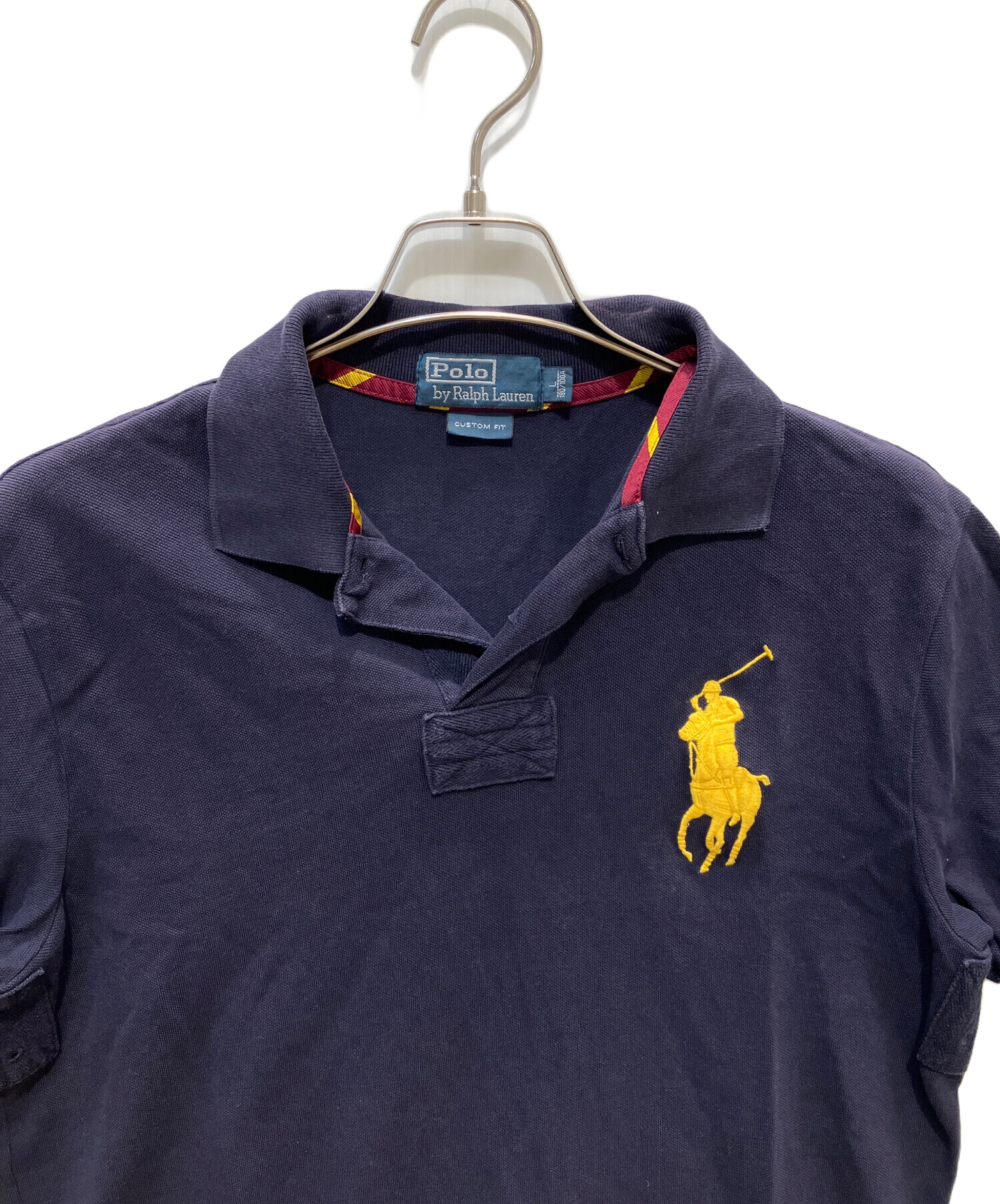 POLO RALPH LAUREN - ラルフローレン ポニー刺繍 tシャツ ロンt ネイビー 古着 レディース 中古・古着通販】POLO RALPH LAUREN (ポロ・ラルフローレン) ビッグ