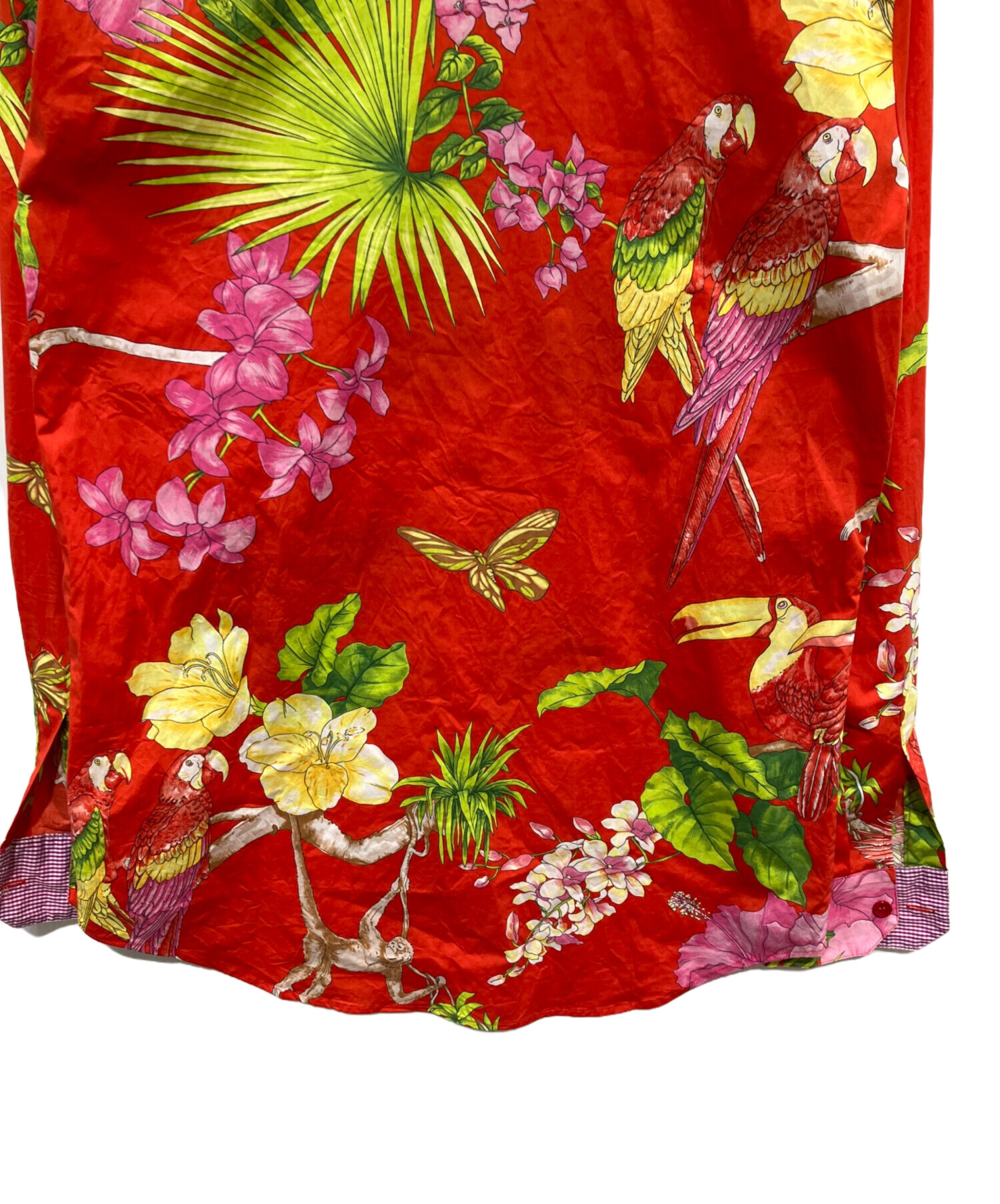 中古・古着通販】ETRO (エトロ) フラワー アニマルプリントシャツ