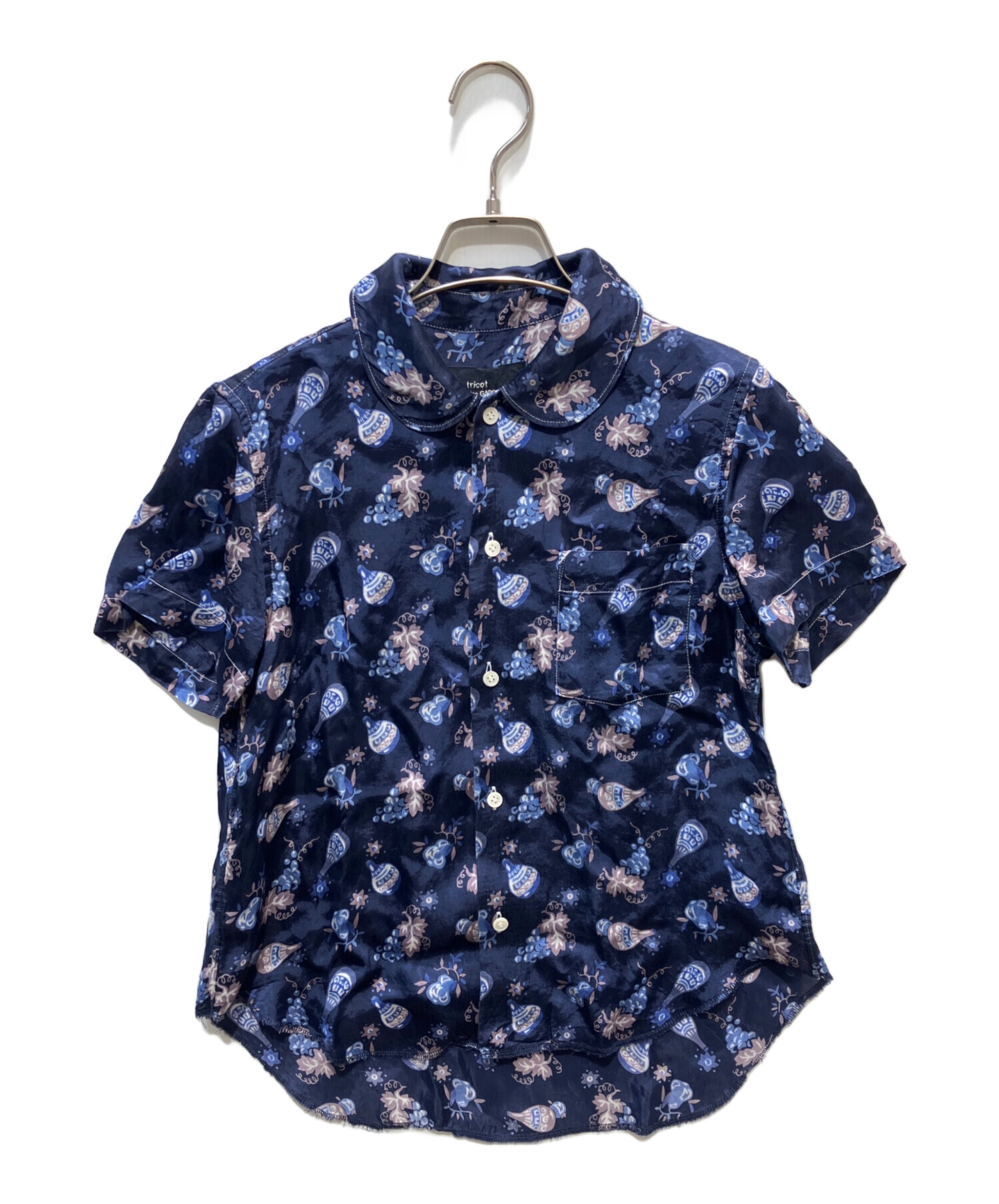 トリココムデギャルソン　フロッキパラプリントシャツ　新品同様 中古・古着通販】tricot COMME des GARCONS (トリココムデギャルソン