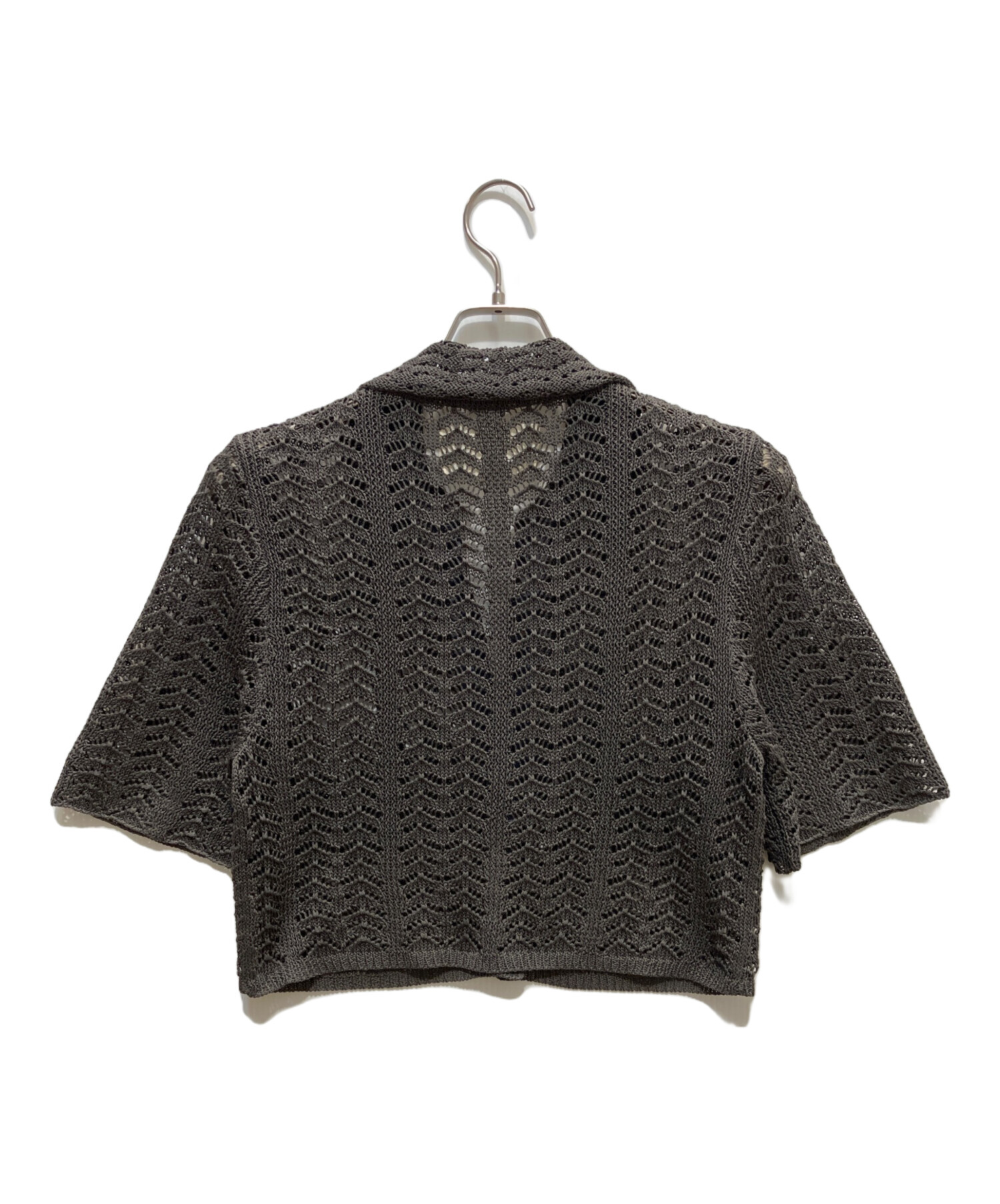 【美品】TODAYFUL Lace Knit Shirts チャコールグレー 中古・古着通販】TODAYFUL (トゥデイフル) Lace Knit Shirts グレー