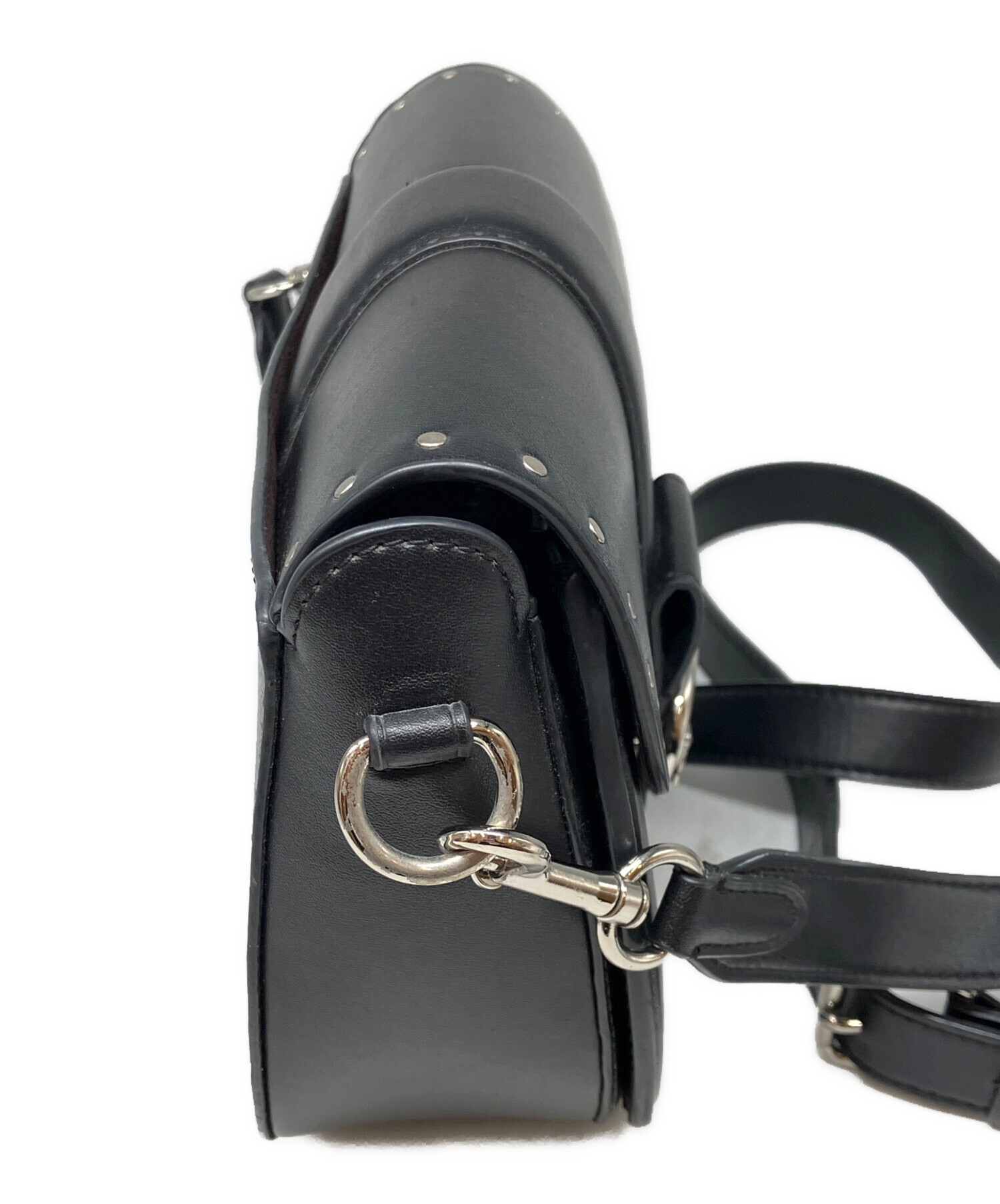中古・古着通販】COACH (コーチ) ジョージー サドル バッグ ブラック