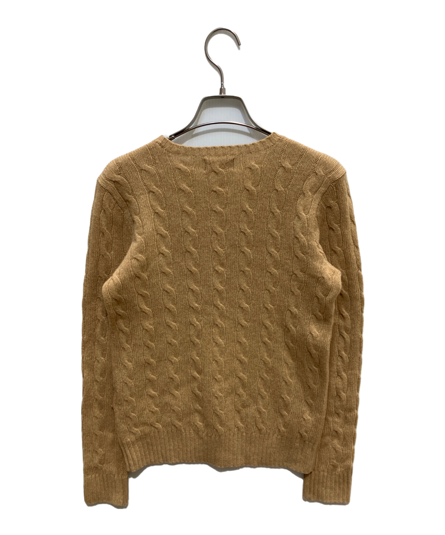 ラルフローレン　カシミヤ混　ケーブル編み　ニット　ベージュ　S 中古・古着通販】POLO RALPH LAUREN (ポロ・ラルフローレン) カシミヤ