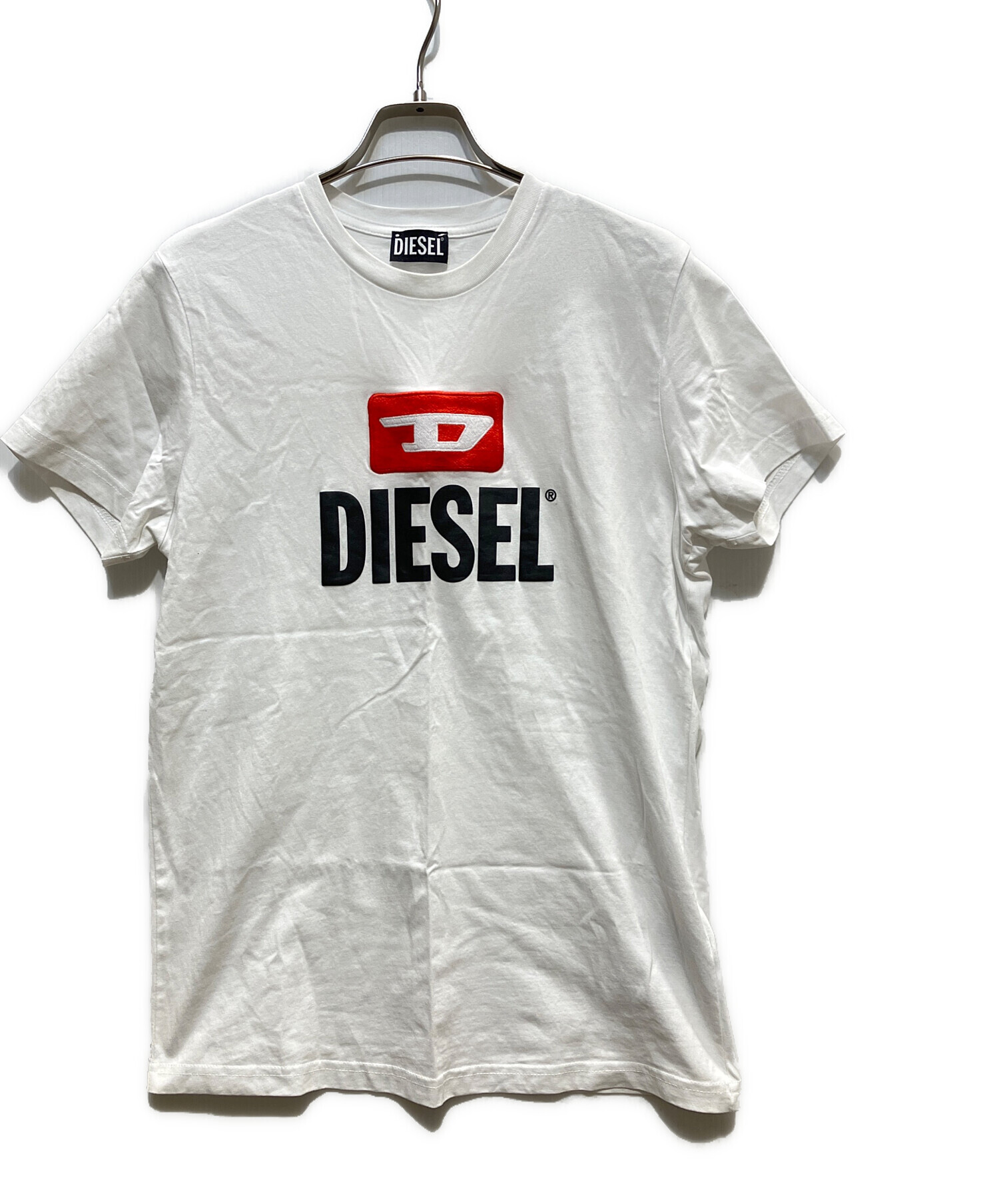 中古・古着通販】DIESEL (ディーゼル) ロゴTシャツ ホワイト サイズ:M