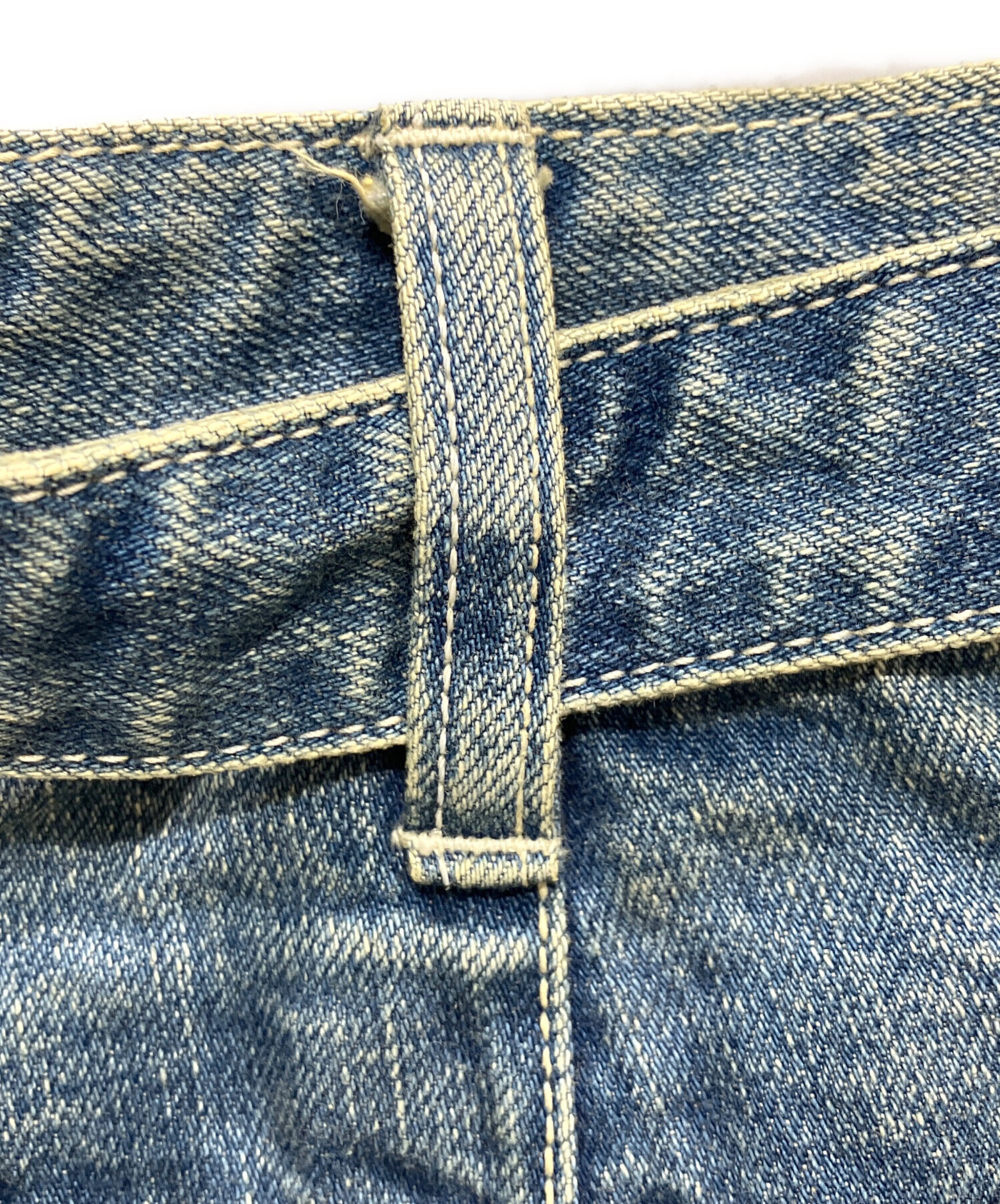 中古・古着通販】sacai (サカイ) ベルテッドデニムパンツ インディゴ