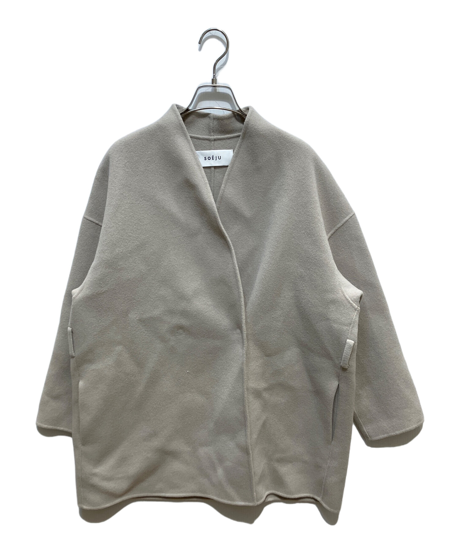 中古・古着通販】SOEJU (ソージュ) ウールリバーミディコート