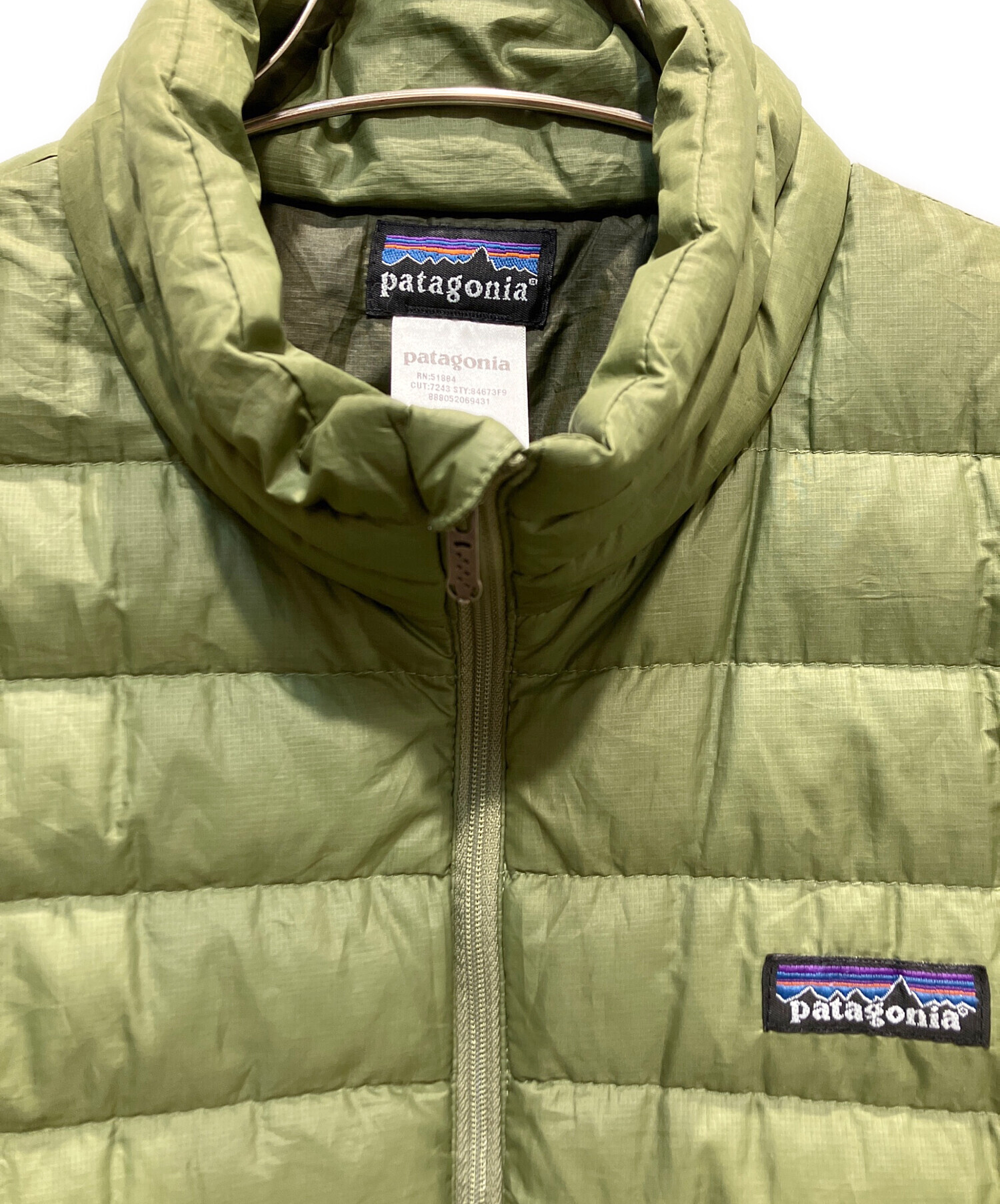 パタゴニア patagonia ダウンジャケット セーター ゲッコーグリーン 中古・古着通販】Patagonia (パタゴニア) ダウン・セーター Down