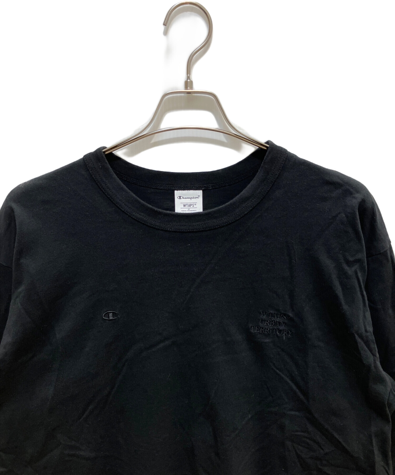 wtaps×champion ロンT ブラック　Sサイズ ネイバーフッド　長袖 wtaps×champion ロンT ブラック Sサイズ ネイバーフッド 長袖 中古
