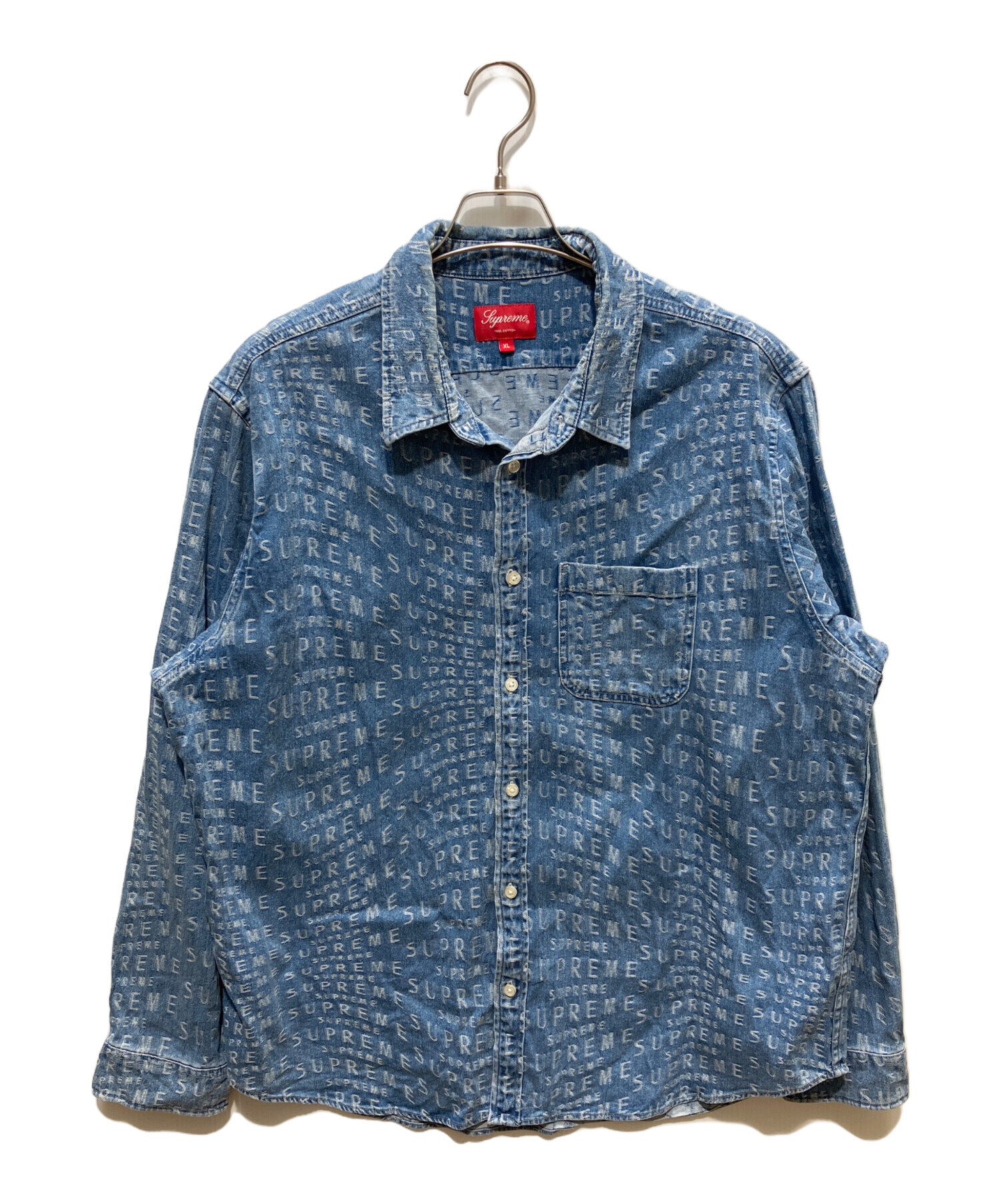 し*う様 日本未発売rerunstreetwear supreme fti sw 中古・古着通販】Supreme (シュプリーム) Warp Jacquard Logos Denim