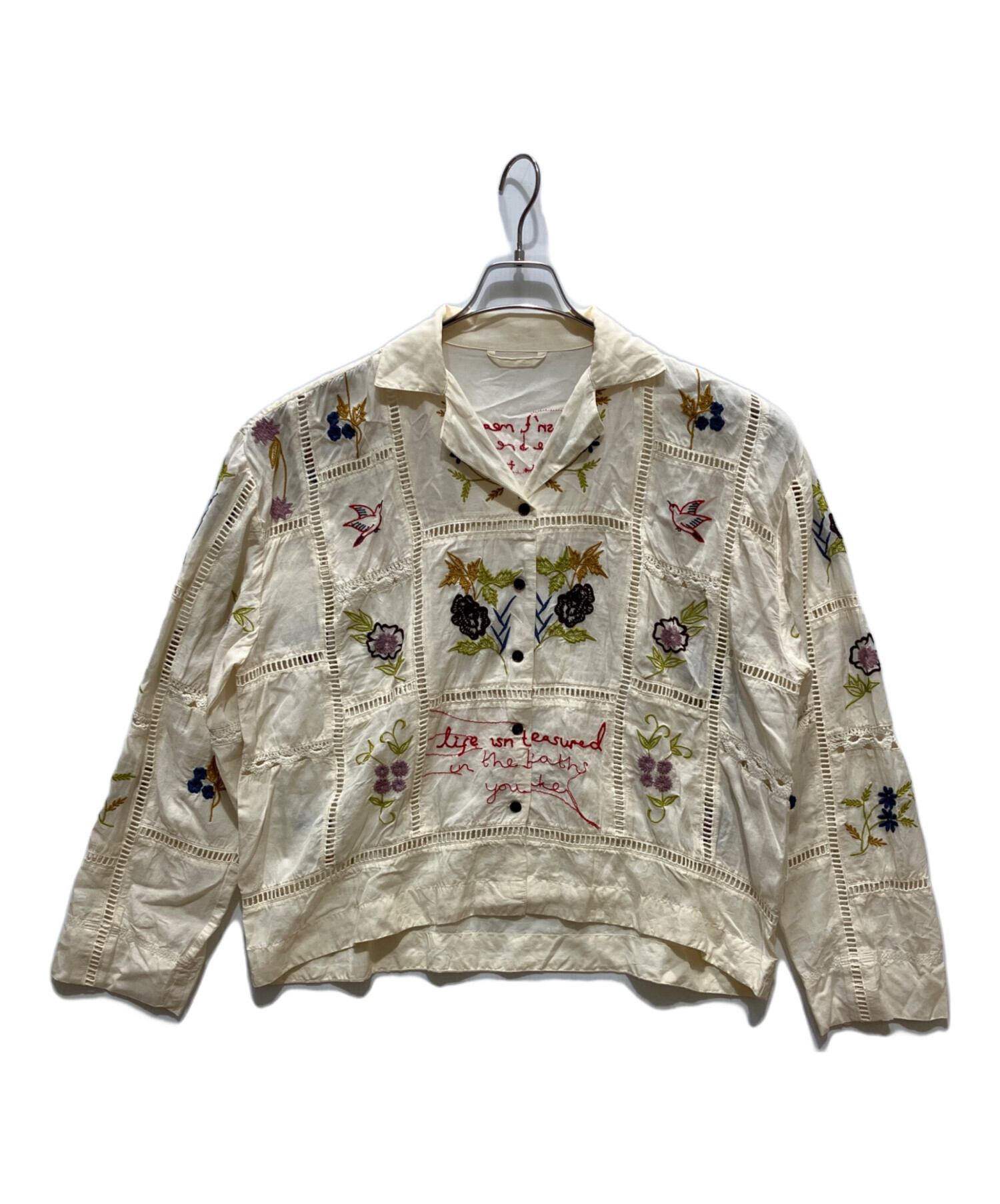 タグありTODAYFUL Embroidery Patchwork Shirts 中古・古着通販】TODAYFUL (トゥデイフル) Embroidery Patchwork
