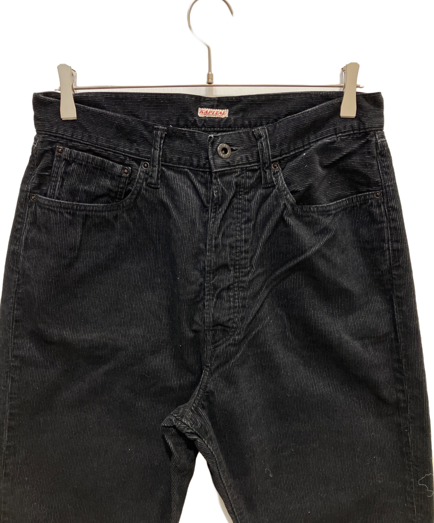 中古・古着通販】KAPITAL (キャピタル) コーデュロイパンツ ブラック