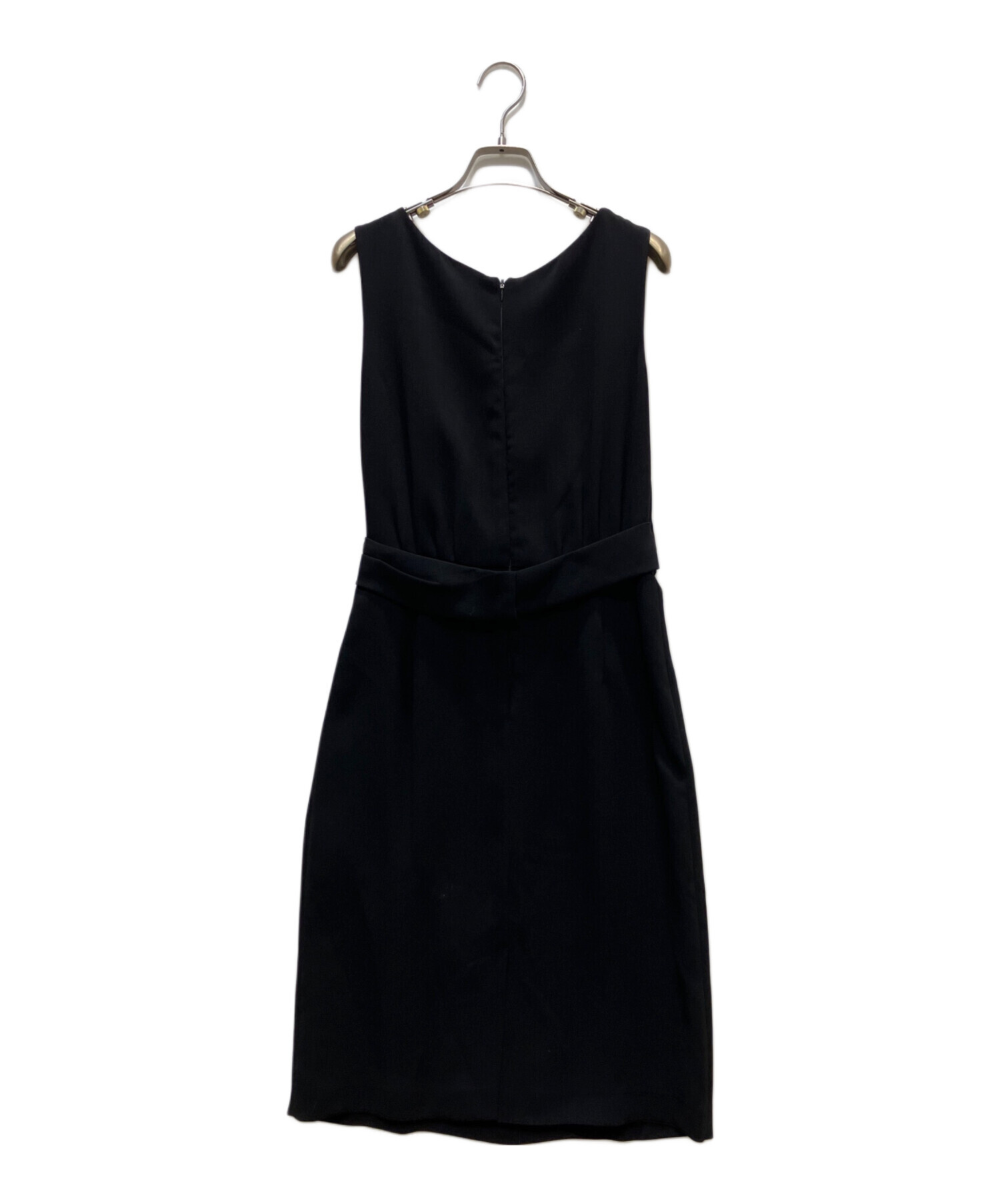 Ｌ相当【未使用級】 MAXMARA STUDIO ブラックドレスワンピース 中古・古着通販】MaxMara (マックスマーラ) ノースリーブドレス