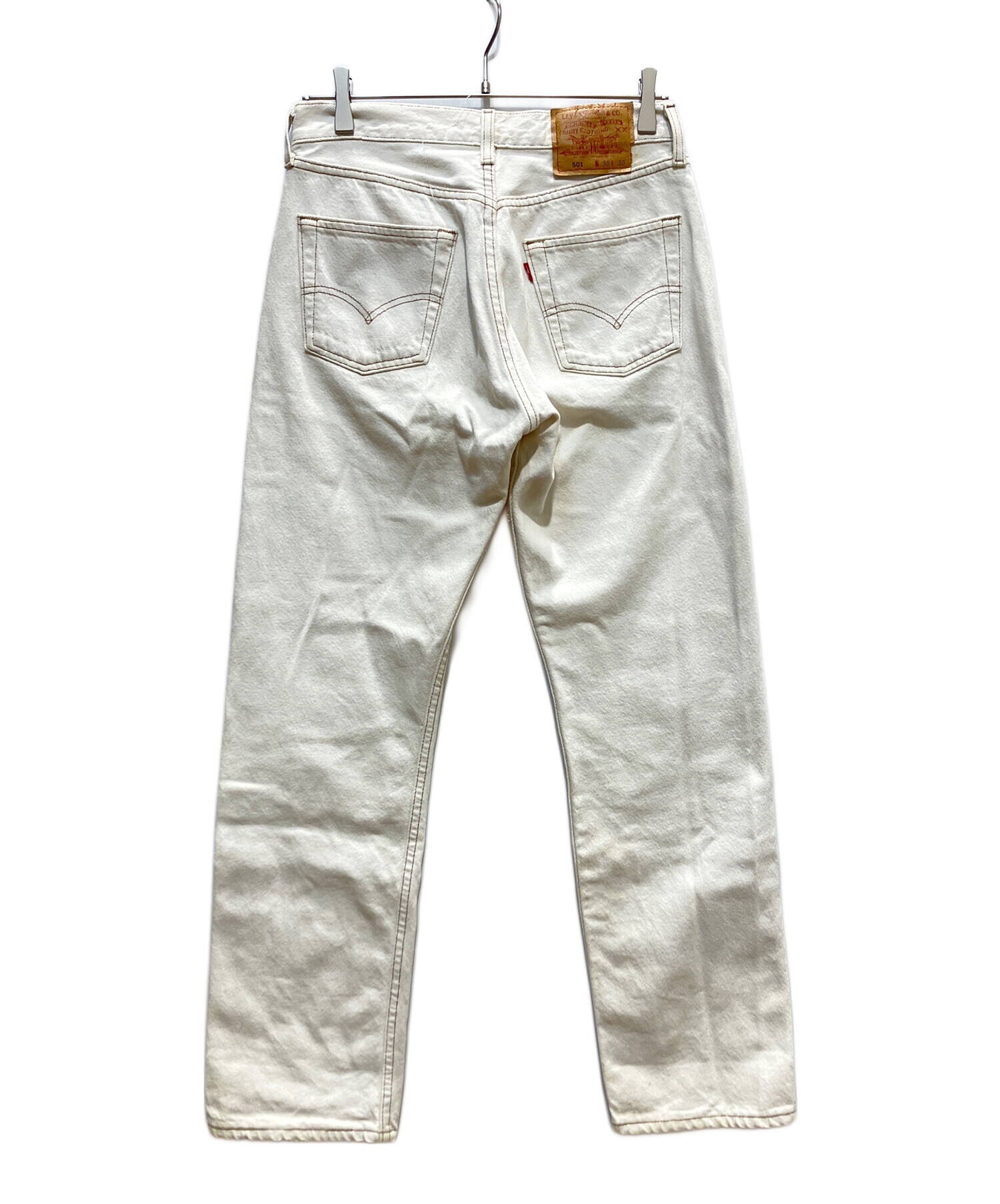 中古・古着通販】LEVI'S (リーバイス) 501デニムパンツ ホワイト