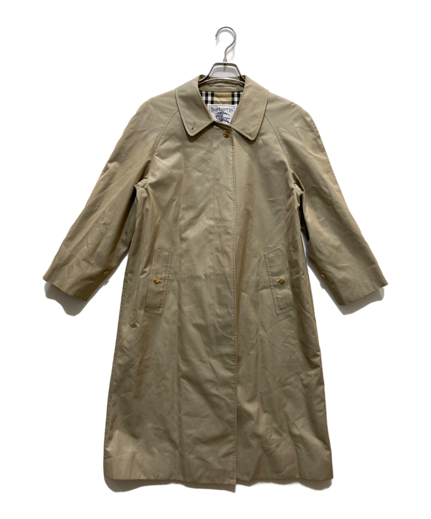 【美品】Burburrys ラグラン ステンカラーコート 中古・古着通販】Burberry's (バーバリーズ) ラグランステンカラー