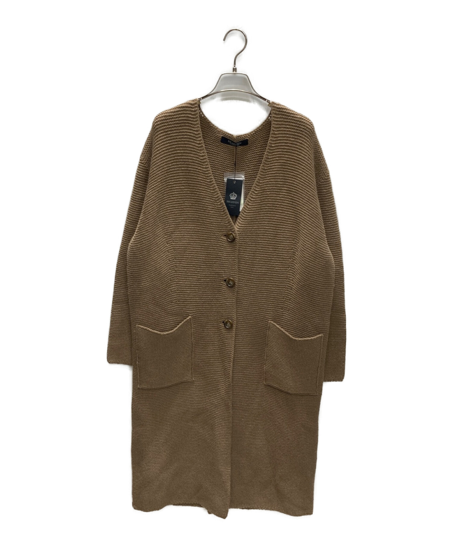 美品♪ブラーミン BRAHMIN ヤク100% ロング　ニットカーディガン Brahmin（ブラーミン） ロング ニットカーディガン トッパー ヤク