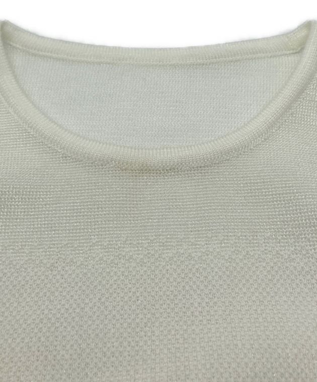 Crane Pattern Jacquard Knitted Dress 白 Mame Kurogouchi】 Crane Pattern Jacquard Knitted Dress