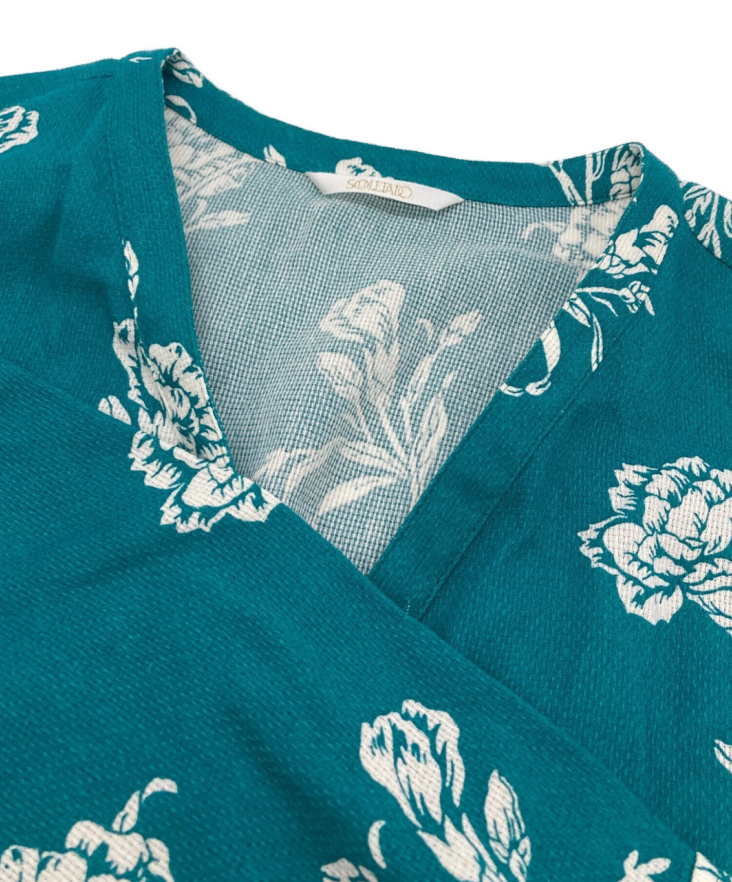 中古・古着通販】SOULEIADO (ソレイアード) プリントフラワー ガウン  