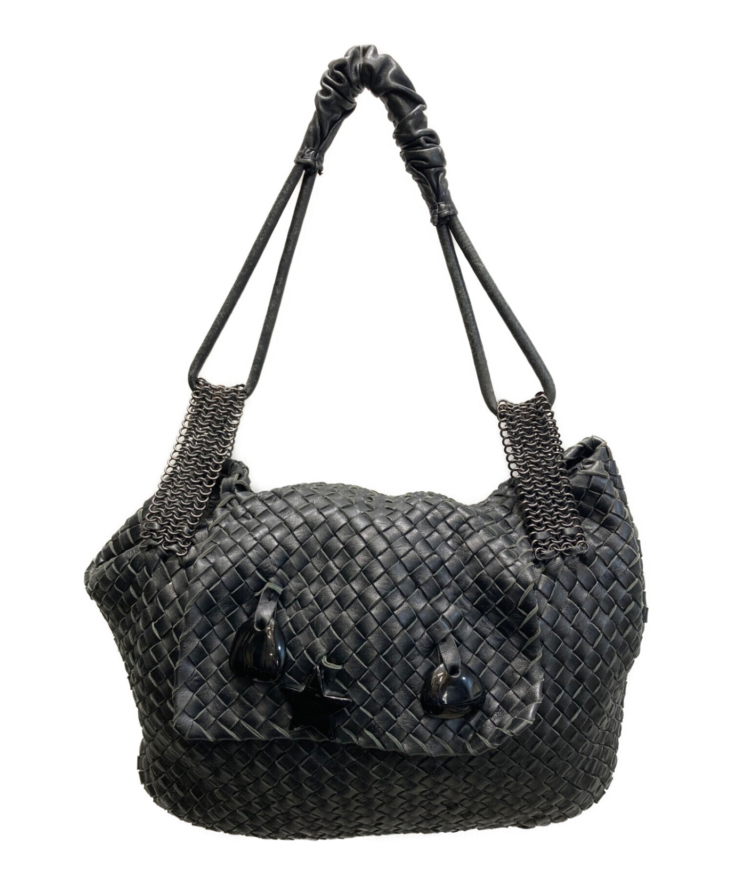 中古・古着通販】FALORNI (ファロルニ) イントレチャート レザー