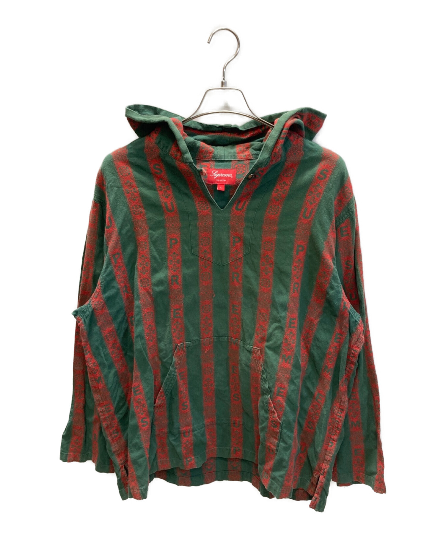 中古・古着通販】Supreme (シュプリーム) Baja Hooded Shirt グリーン 