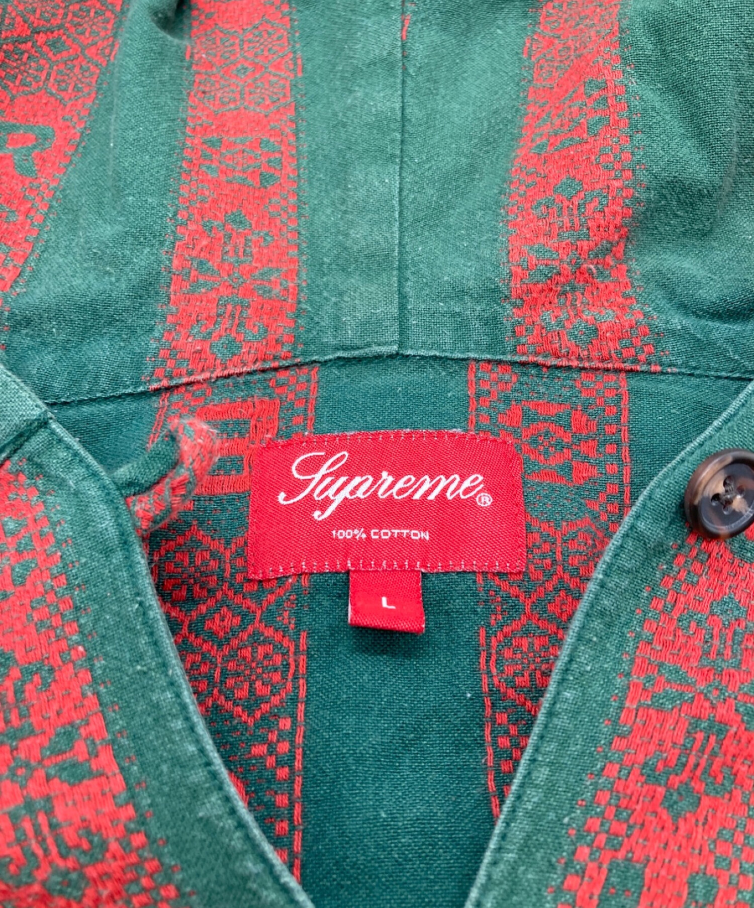 中古・古着通販】Supreme (シュプリーム) Baja Hooded Shirt グリーン 