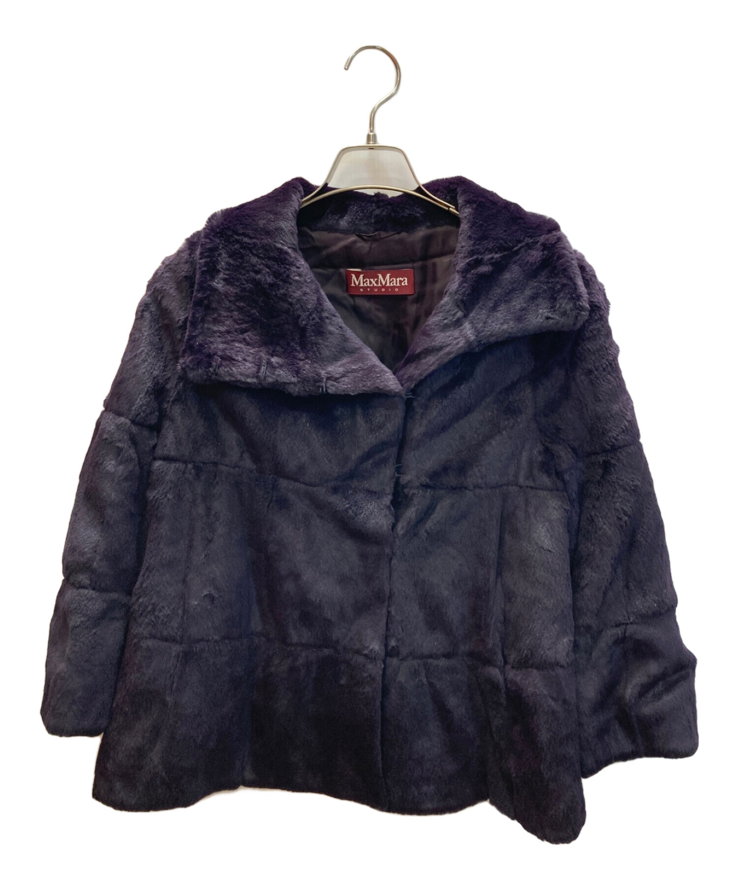 【美品/Max Mara】ラビットファー ショート丈コート MaxMara ラビットファーコート ショート