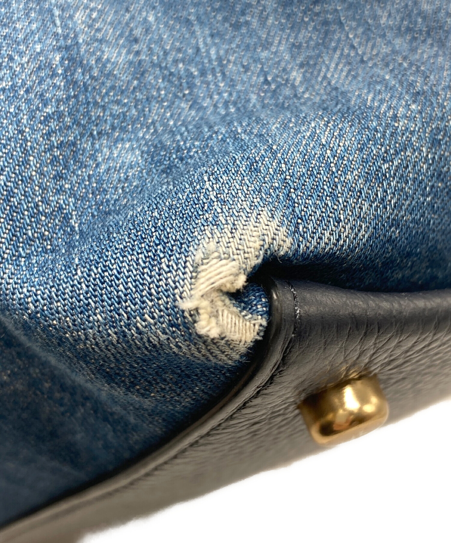 中古・古着通販】COACH (コーチ) デニムトートバッグ インディゴ