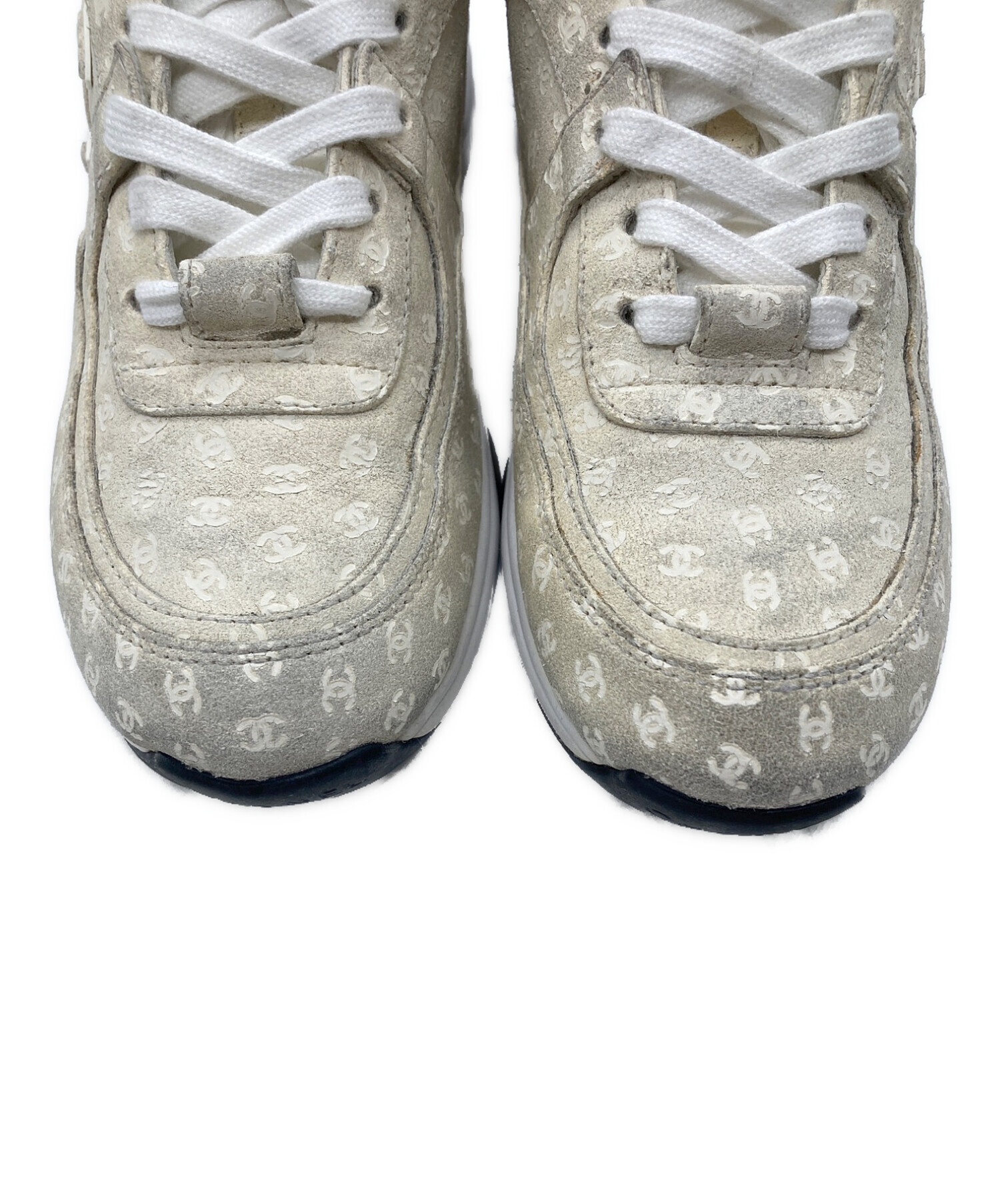 中古・古着通販】CHANEL (シャネル) ココマーク スエード スニーカー