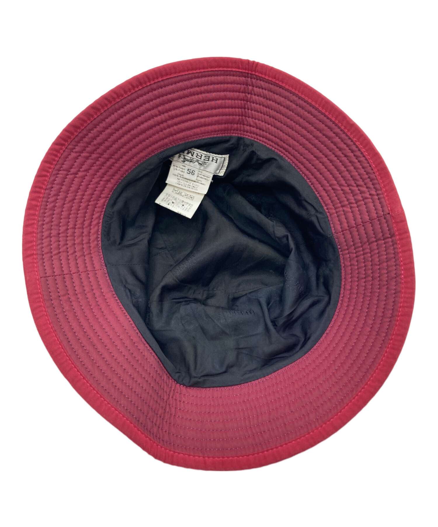 中古・古着通販】HERMES (エルメス) バケットハット レッド サイズ:56