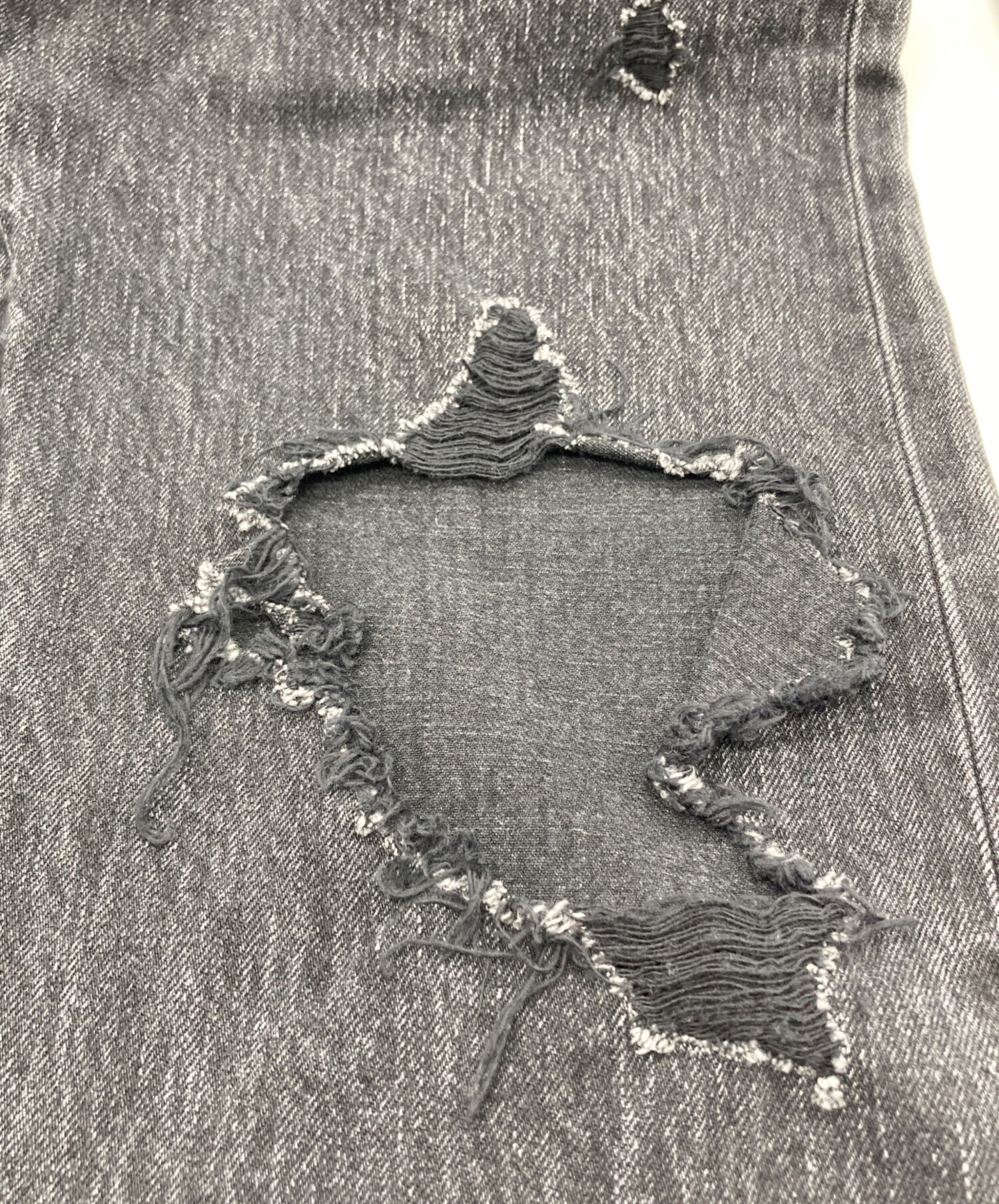 中古・古着通販】UNUSED (アンユーズド) 13oz ripped denim pants 