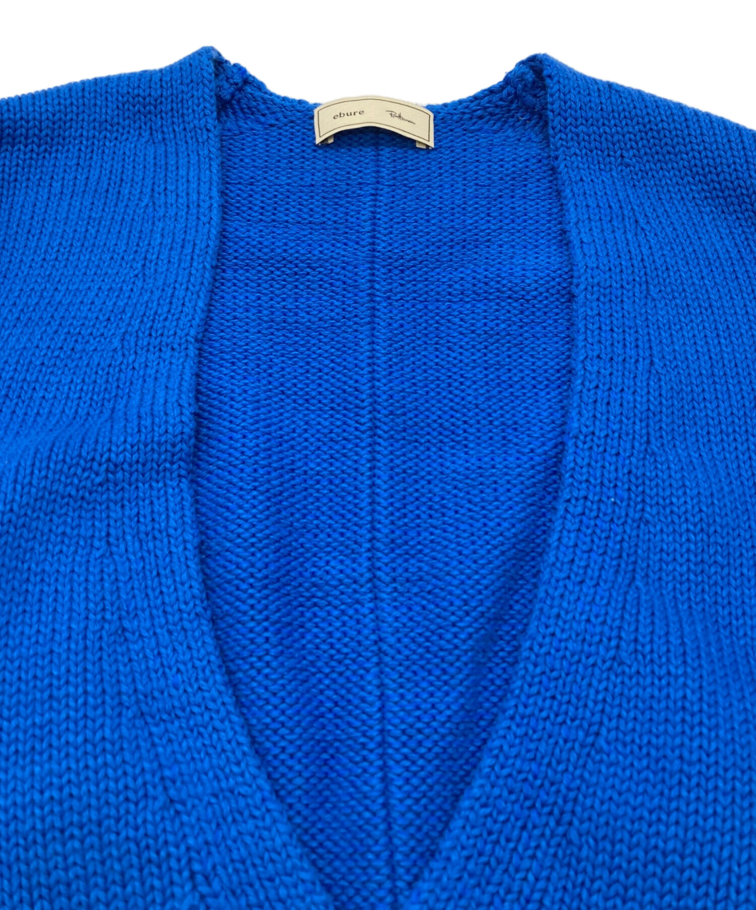 中古・古着通販】ebure (エブール) ローゲージVネックプルオーバー  