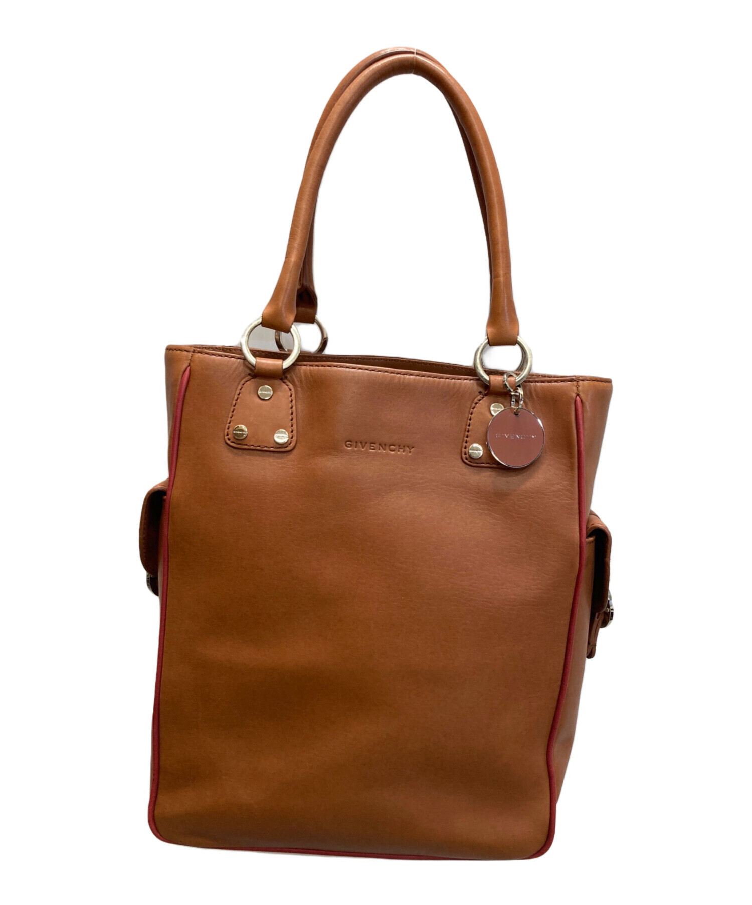 GIVENCHY ブラウンレザートートバッグ ジバンシイ GIVENCHY ブラウンレザートートバッグ ジバンシイ