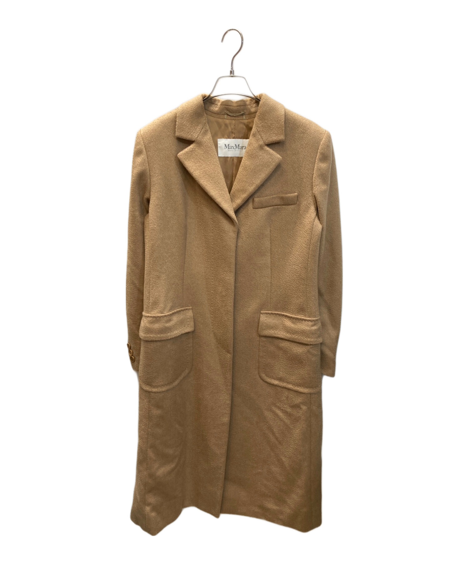 中古・古着通販】MaxMara (マックスマーラ) キャメルロングコート 