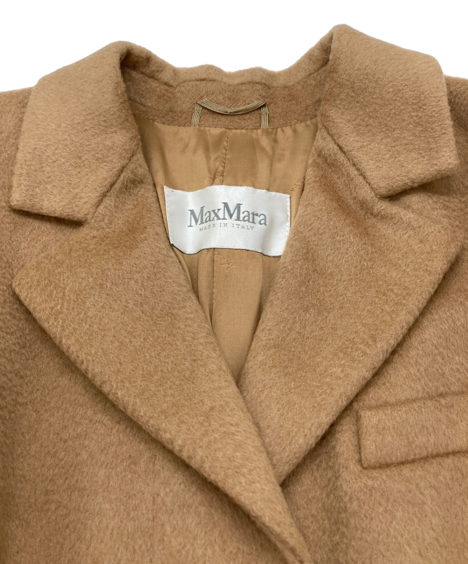 中古・古着通販】MaxMara (マックスマーラ) キャメルロングコート 