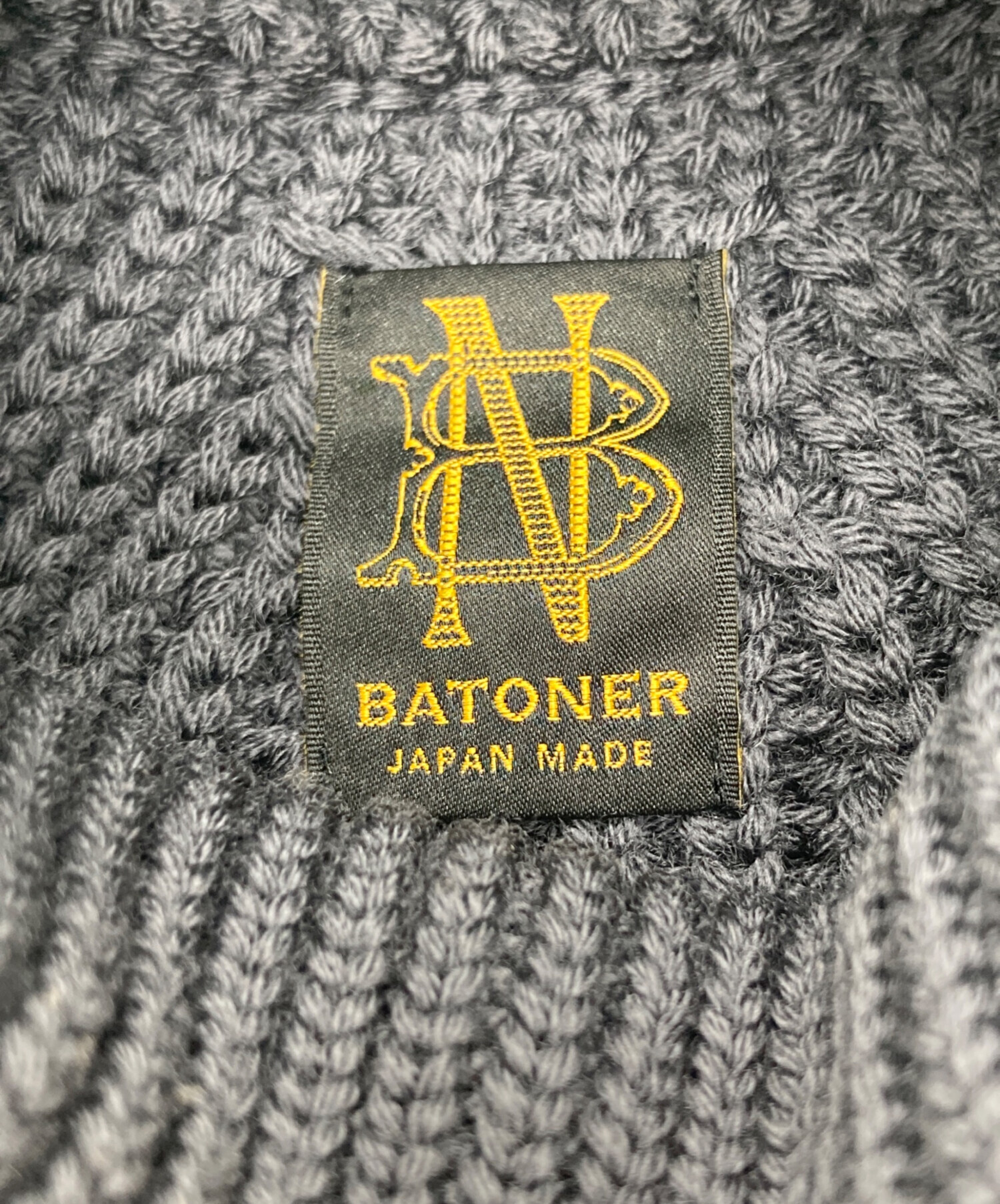 中古・古着通販】BATONER (バトナ―) SIGNATURE TURTLE NECK グレー