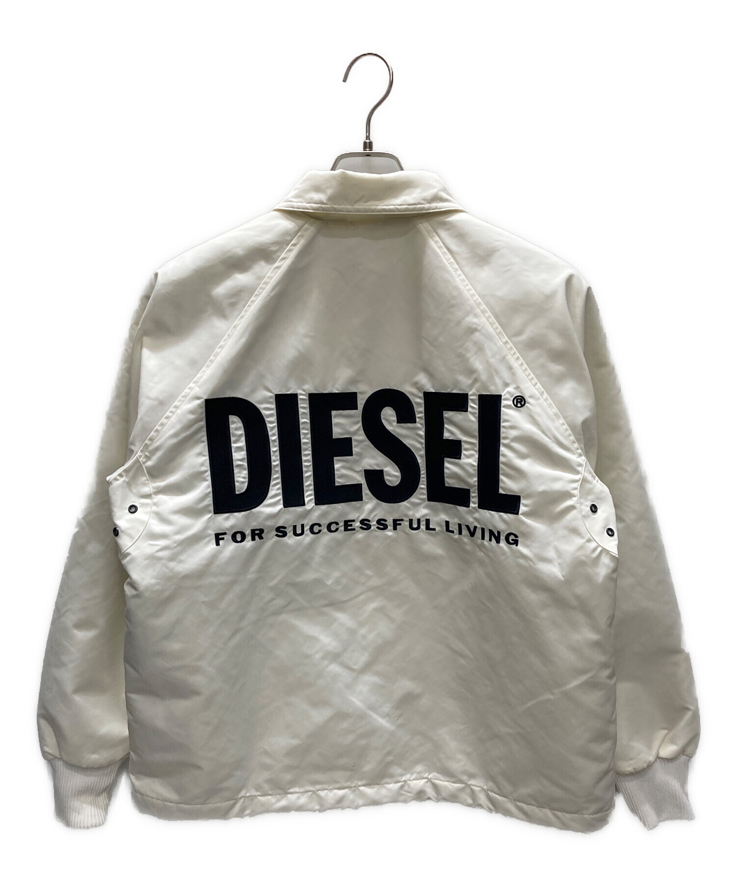 中古・古着通販】DIESEL (ディーゼル) LOGO COACH JACKET ホワイト