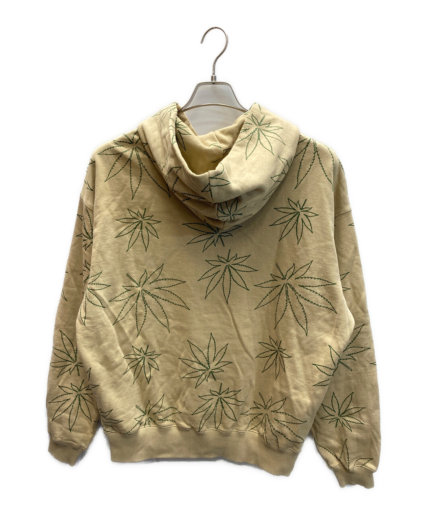 中古・古着通販】HUF (ハフ) PLANTLIFE FLEECE HOODIE ブラウン サイズ 