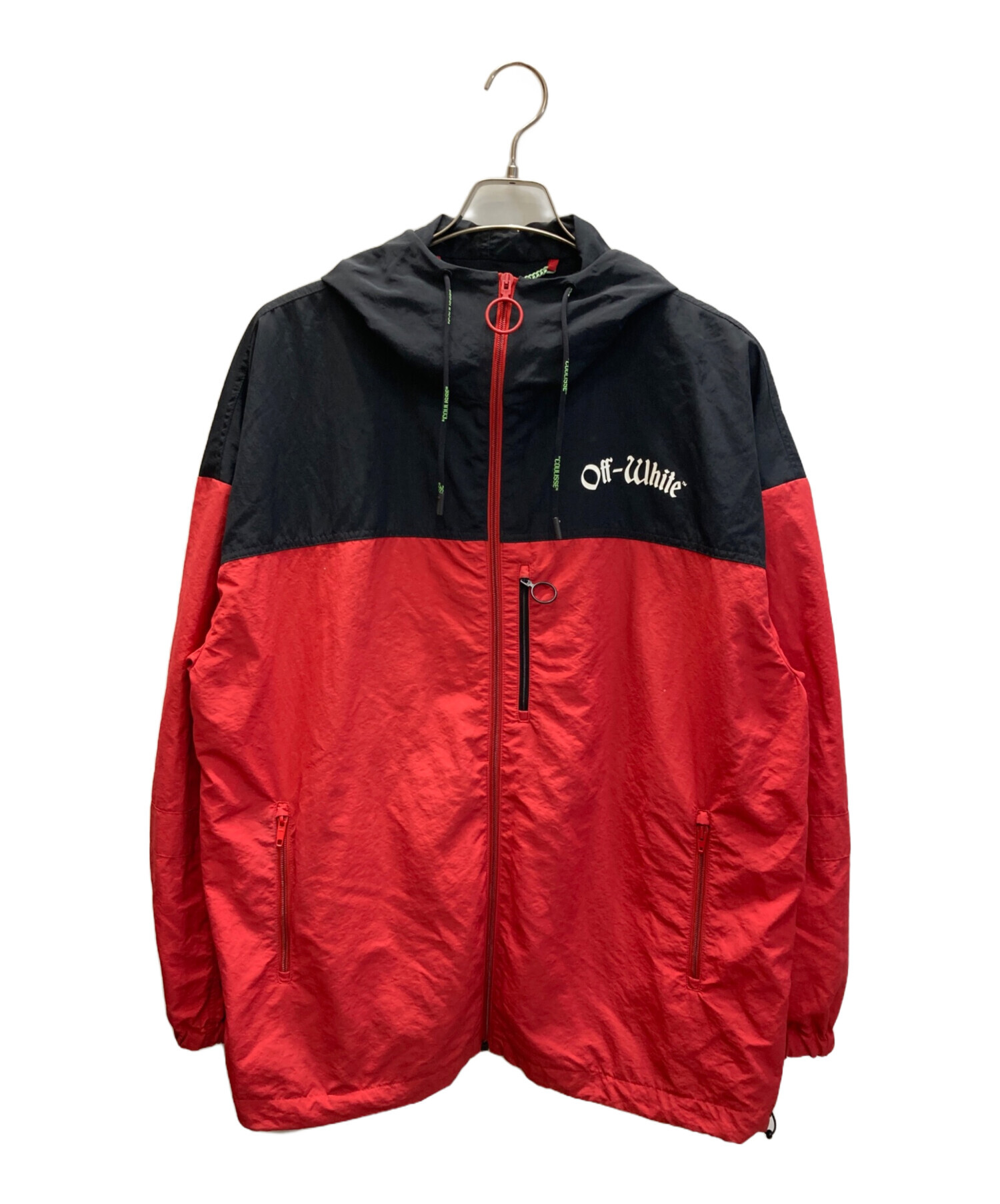 中古・古着通販】OFFWHITE (オフホワイト) WINDBREAKER レッド