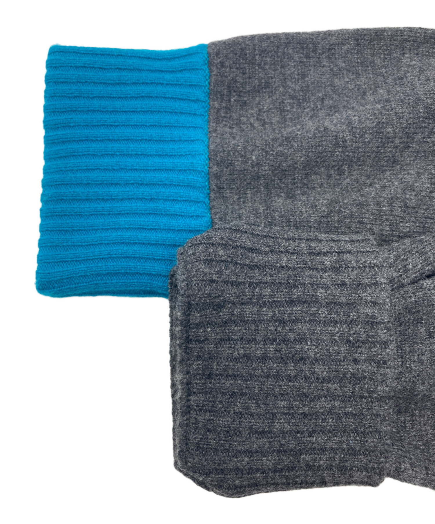 中古・古着通販】sacai (サカイ) Nordic Knit Pullover グレー×ブルー