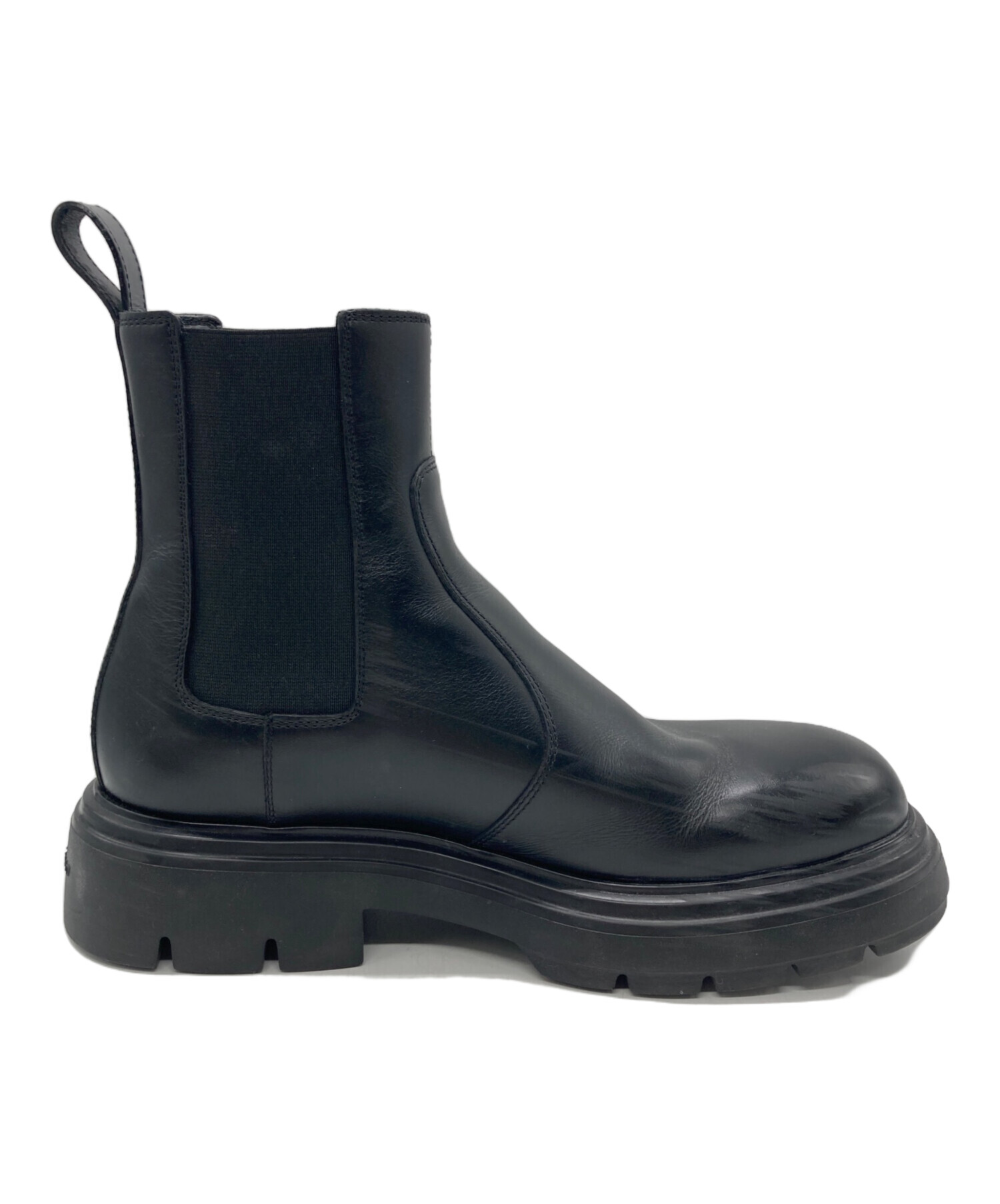 中古・古着通販】Ferragamo (フェラガモ) レザー チェルシーブーツ