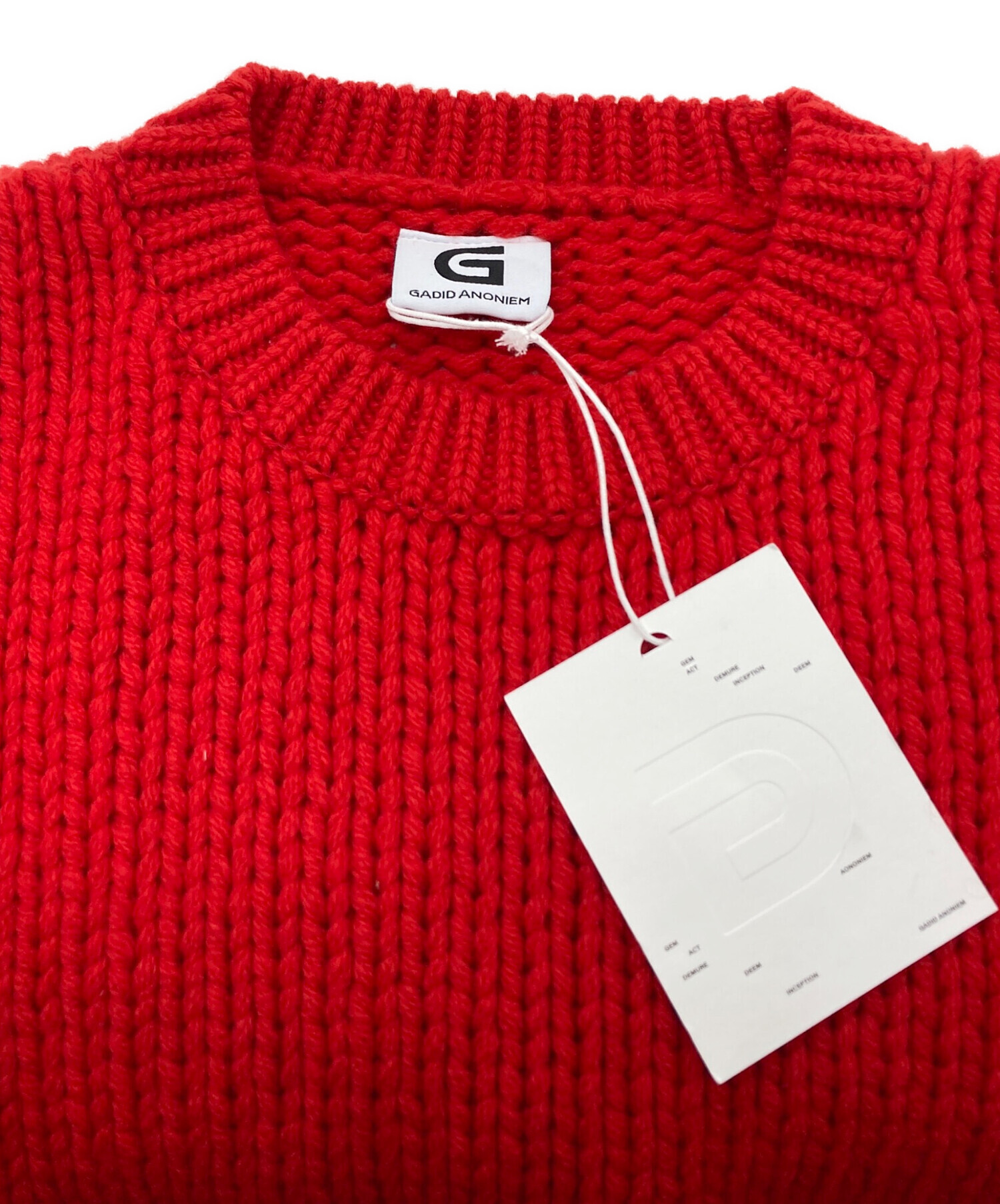 【gadid anoniem】ES ニット 中古・古着通販】gadid anoniem (ガディッド アノニム) クルーネック