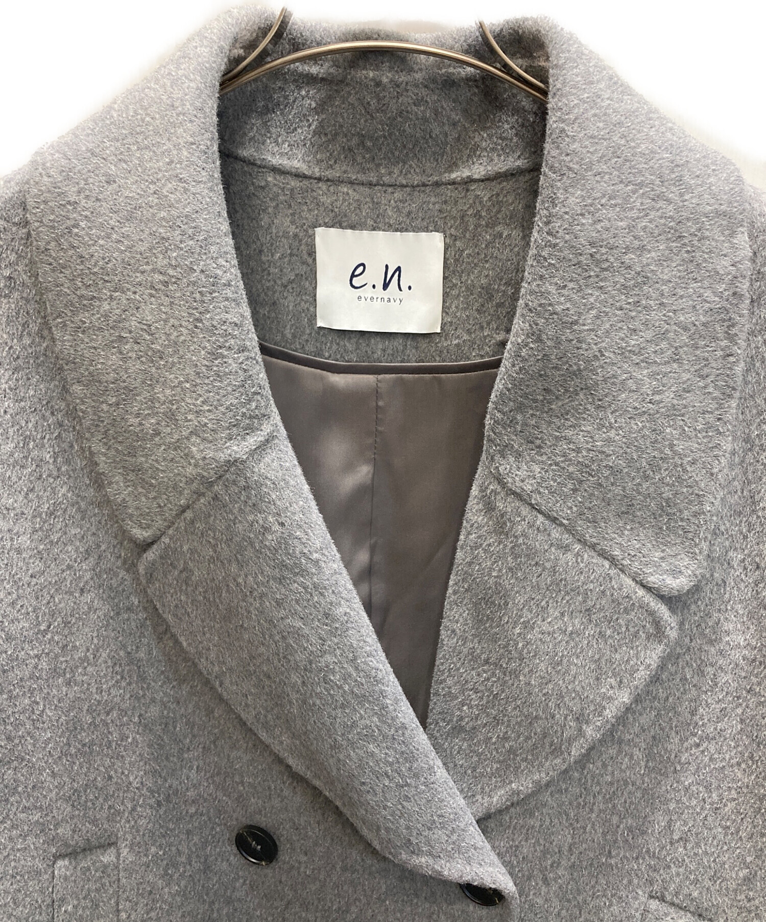 中古・古着通販】evernavy (エバーネイビー) ウールリバーPコート